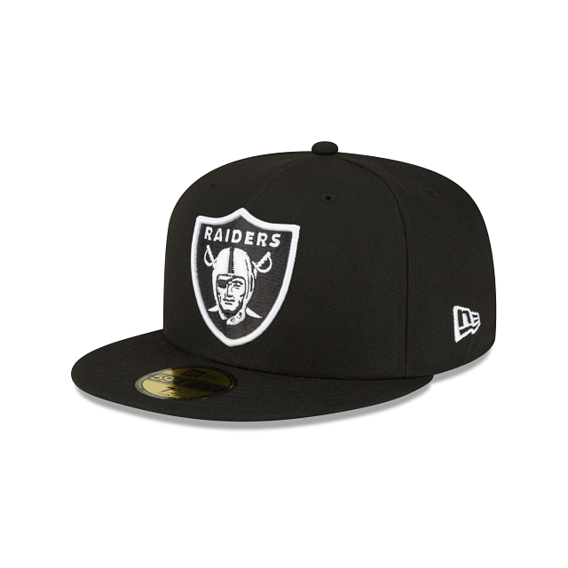 Las Vegas Raiders Sidepatch Black 59FIFTY Fitted Hat