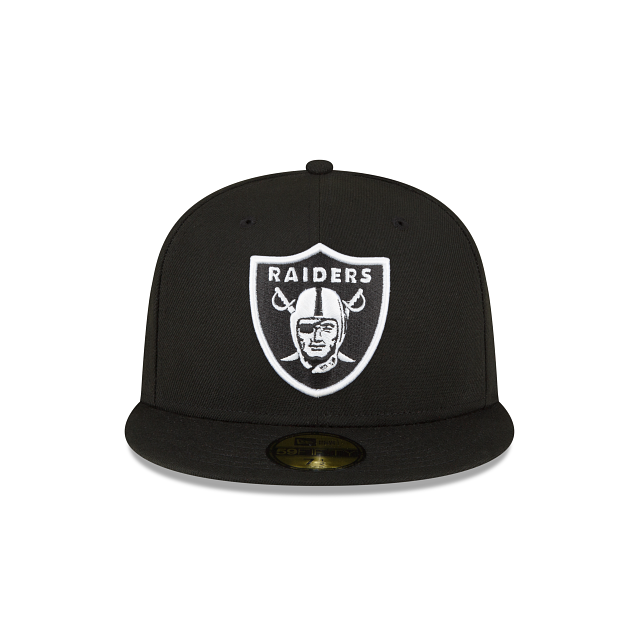 Las Vegas Raiders Sidepatch Black 59FIFTY Fitted Hat