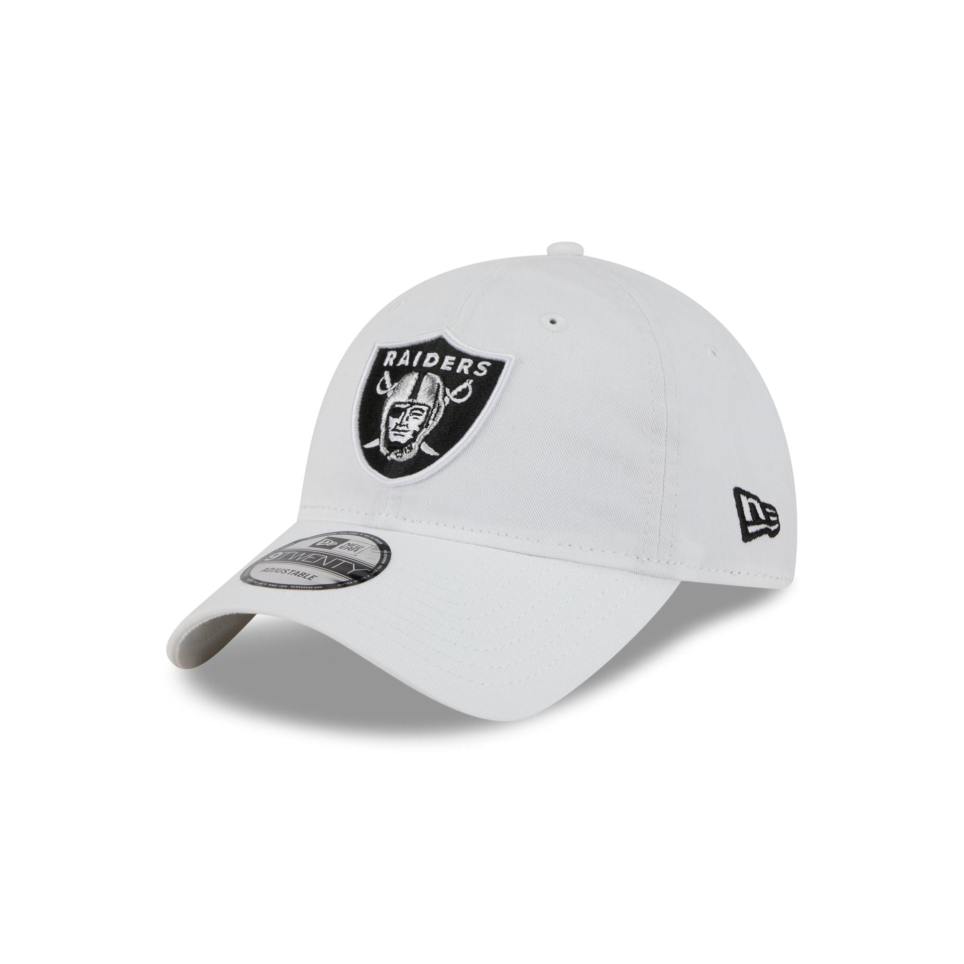 Las Vegas Raiders White 9TWENTY Adjustable Hat