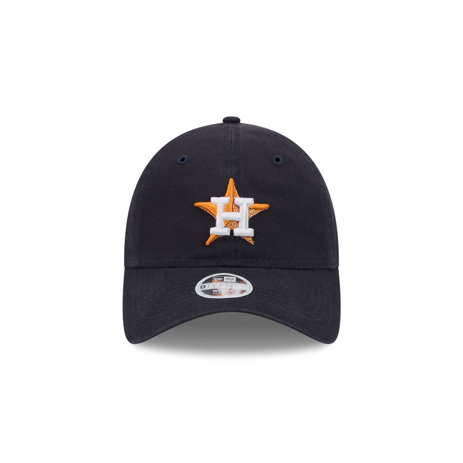 Houston Astros Glitter Logo Women's 9TWENTY Adjustable Hat