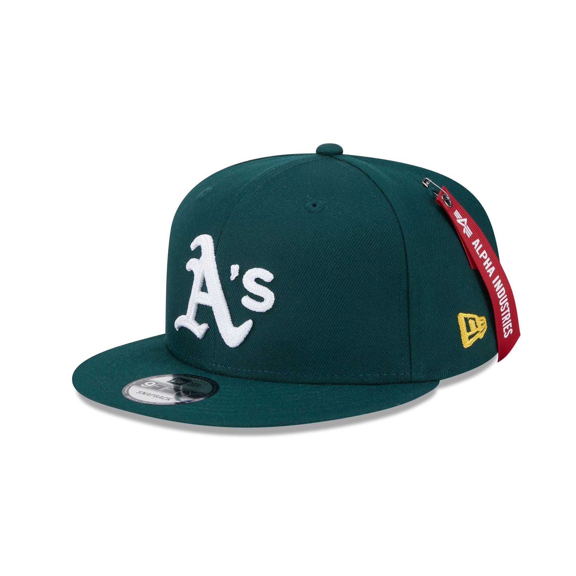 Alpha Industries x Athletics Green 9FIFTY Snapback Hat