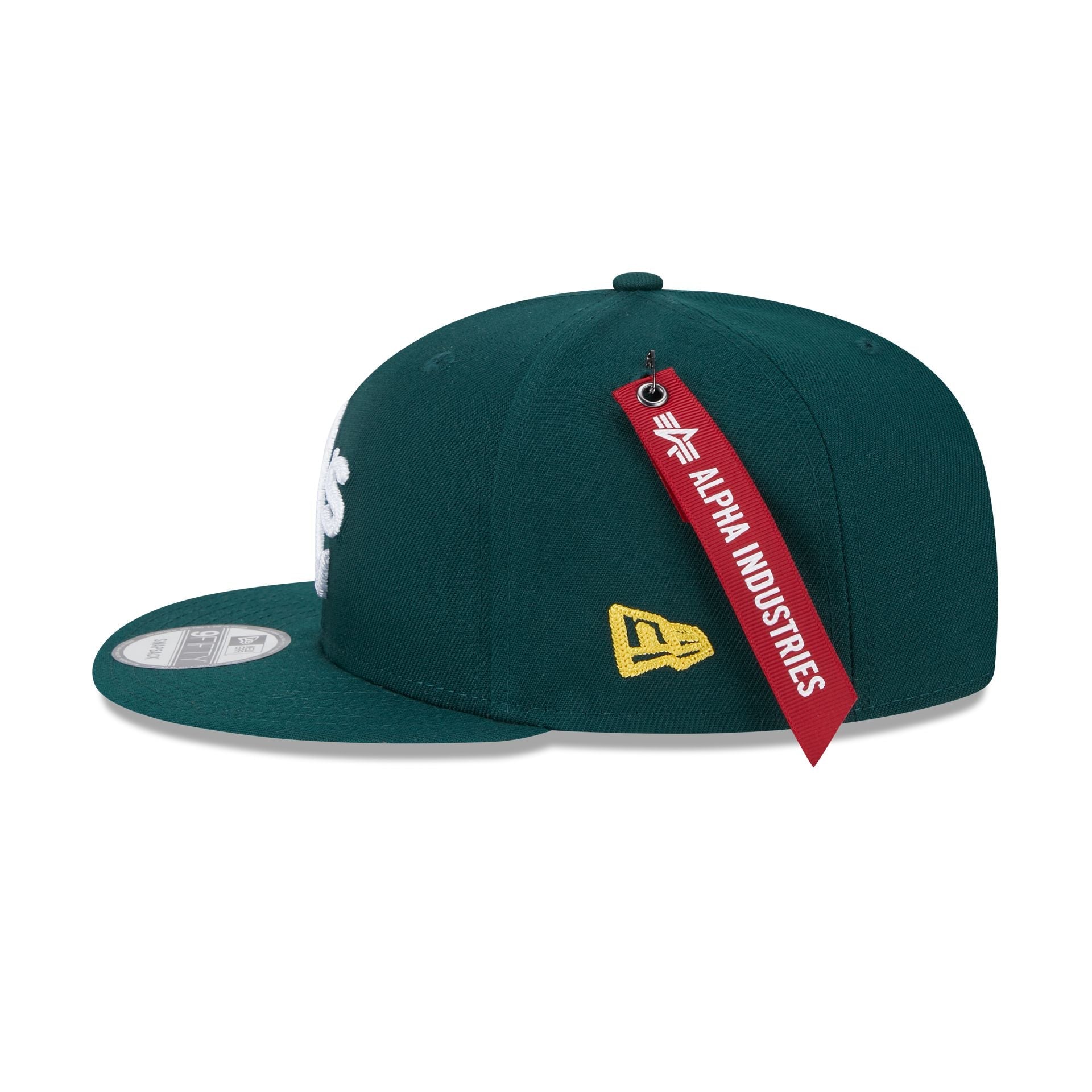 Alpha Industries x Athletics Green 9FIFTY Snapback Hat