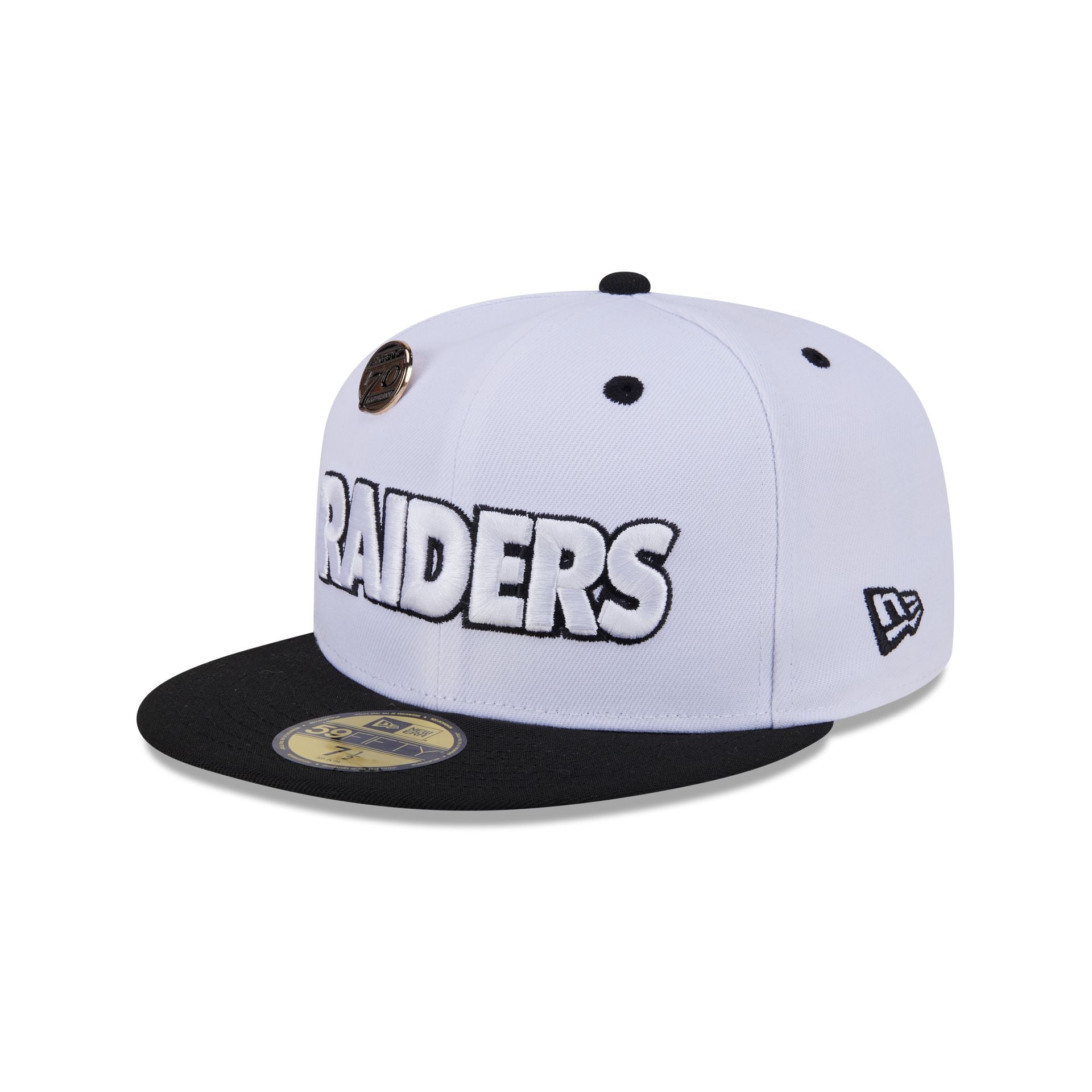 Las Vegas Raiders 70th Anniversary 59FIFTY Fitted Hat