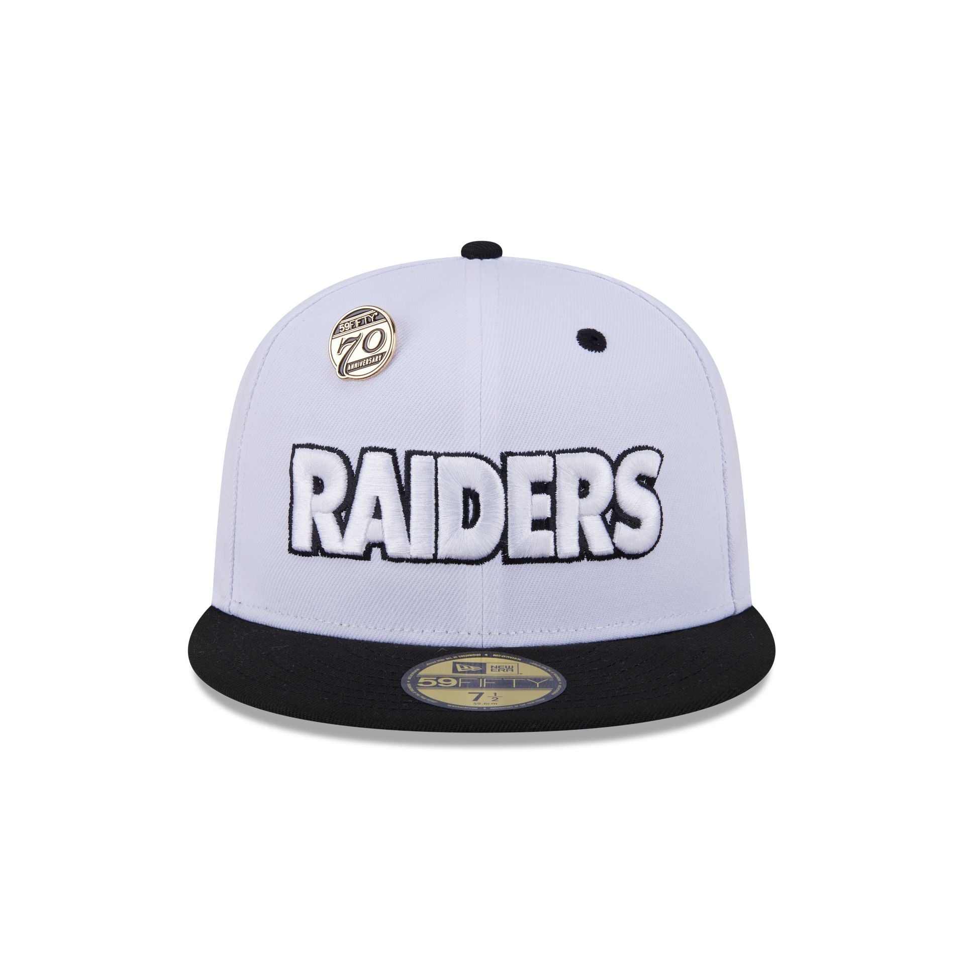 Las Vegas Raiders 70th Anniversary 59FIFTY Fitted Hat