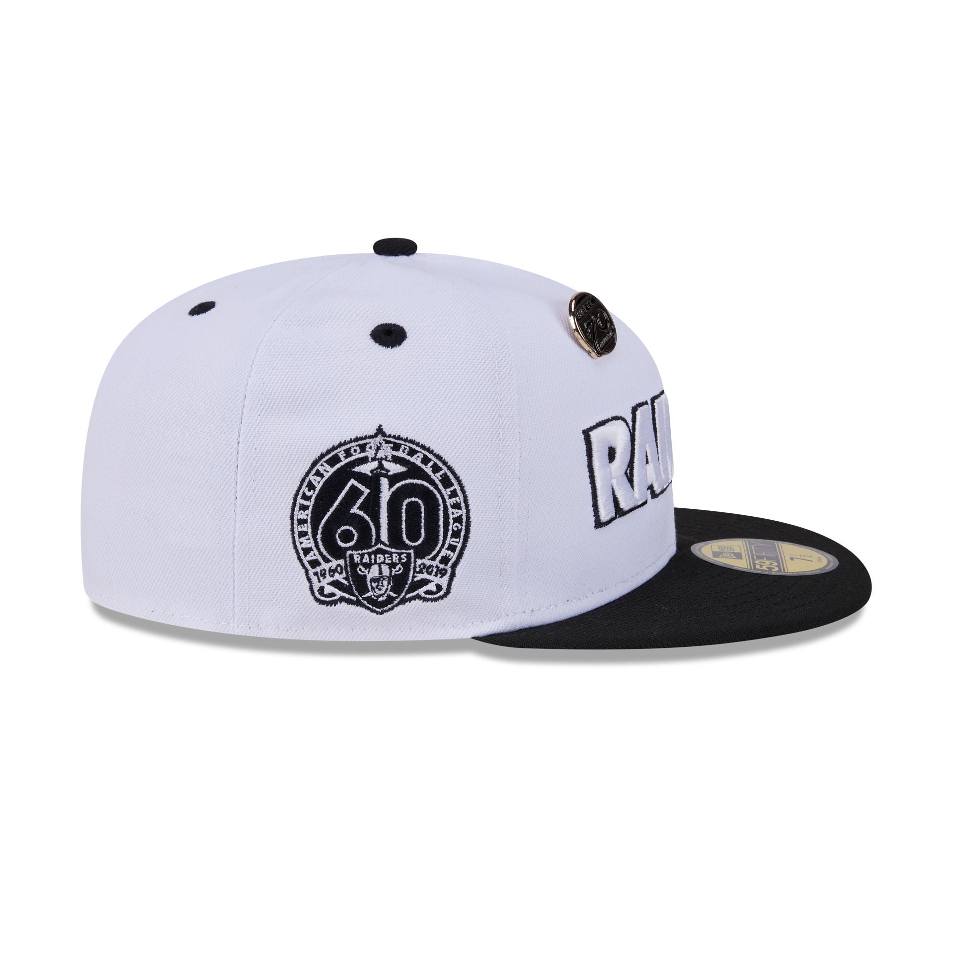 Las Vegas Raiders 70th Anniversary 59FIFTY Fitted Hat