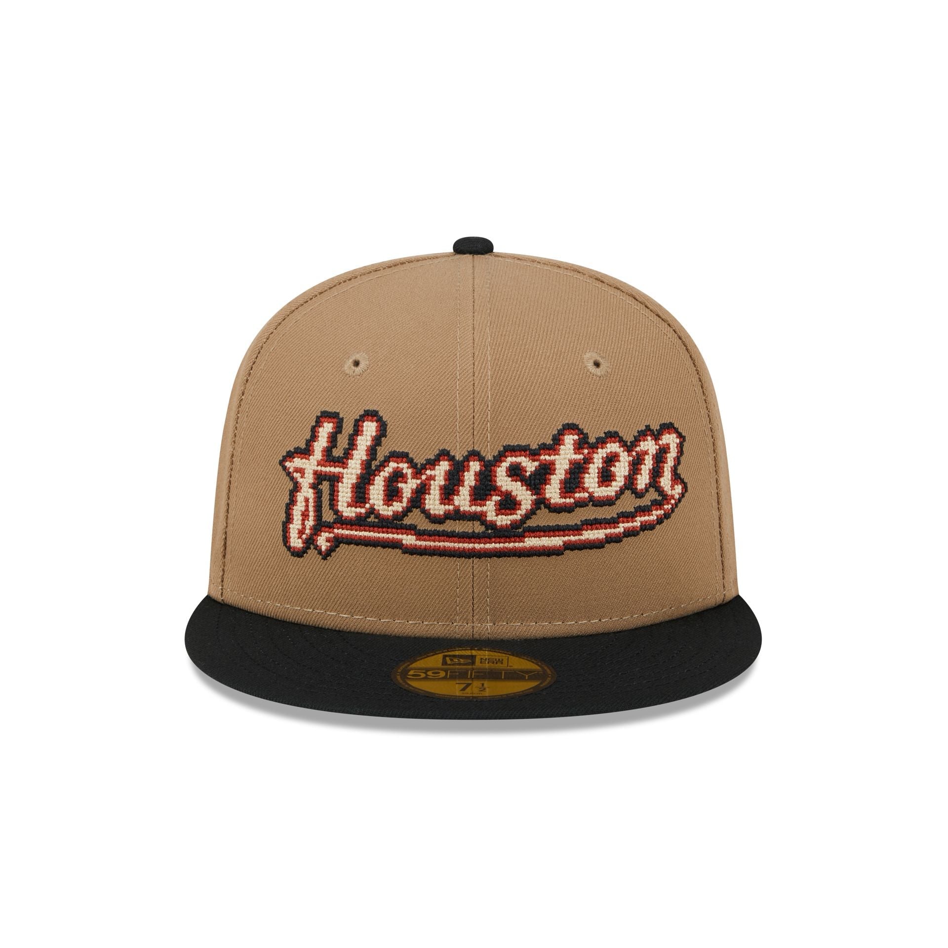 Houston Astros Classic 8-Bit Wordmark 59FIFTY Fitted Hat