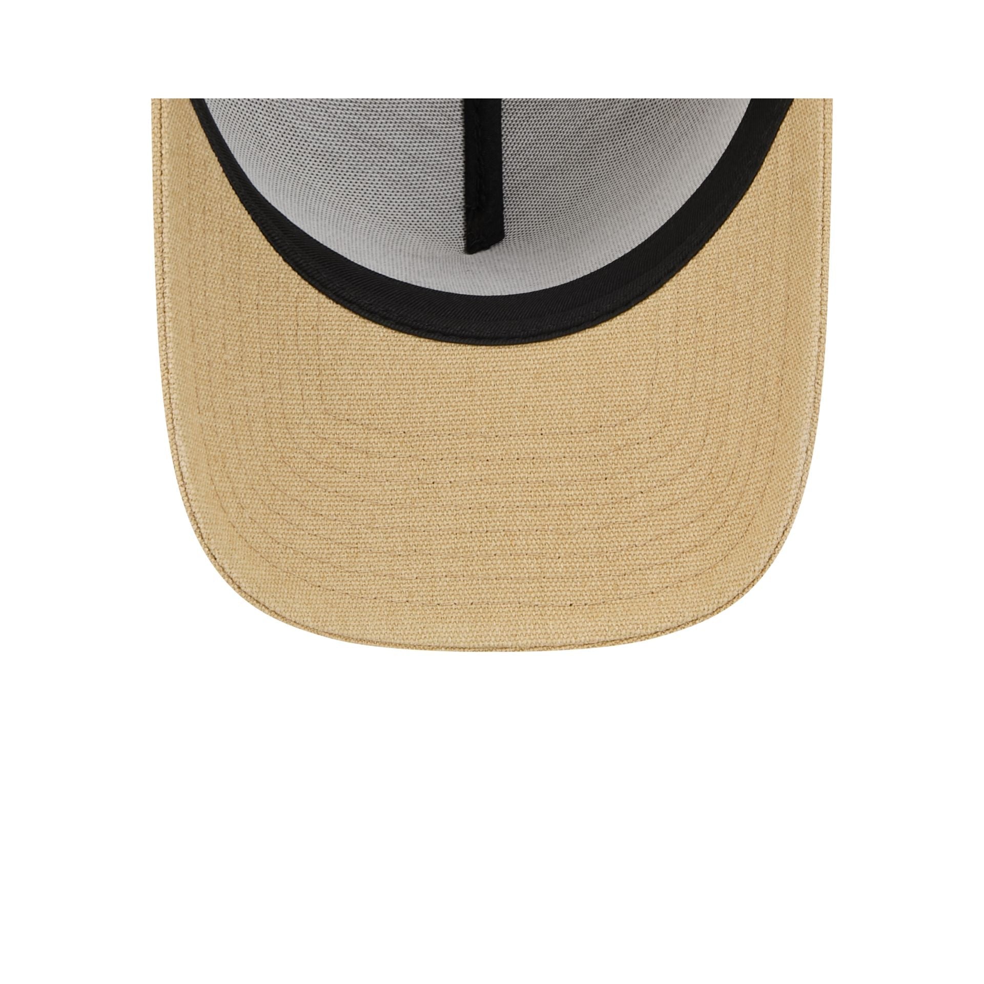 Las Vegas Raiders Logo Essentials Khaki 9FORTY A-Frame Snapback Hat