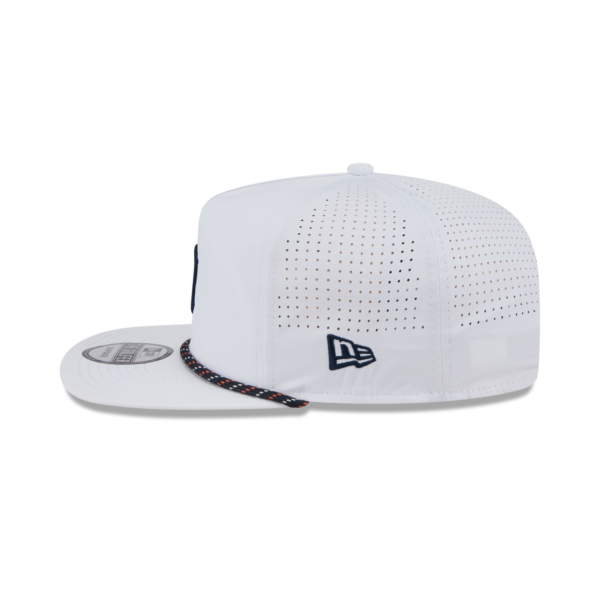 Detroit Tigers Optic White Performance Rope Golfer Hat