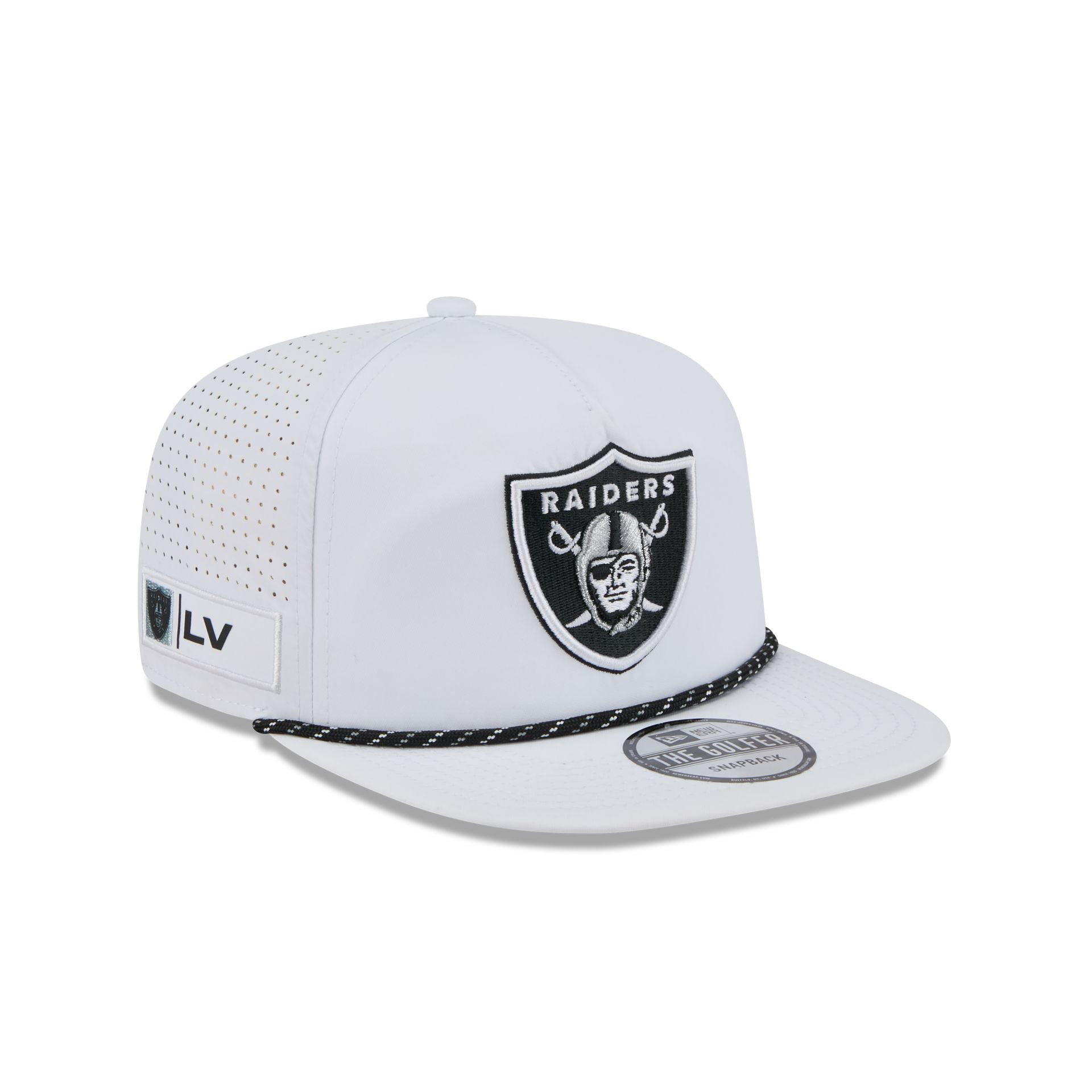Las Vegas Raiders Optic White Performance Rope Golfer Hat