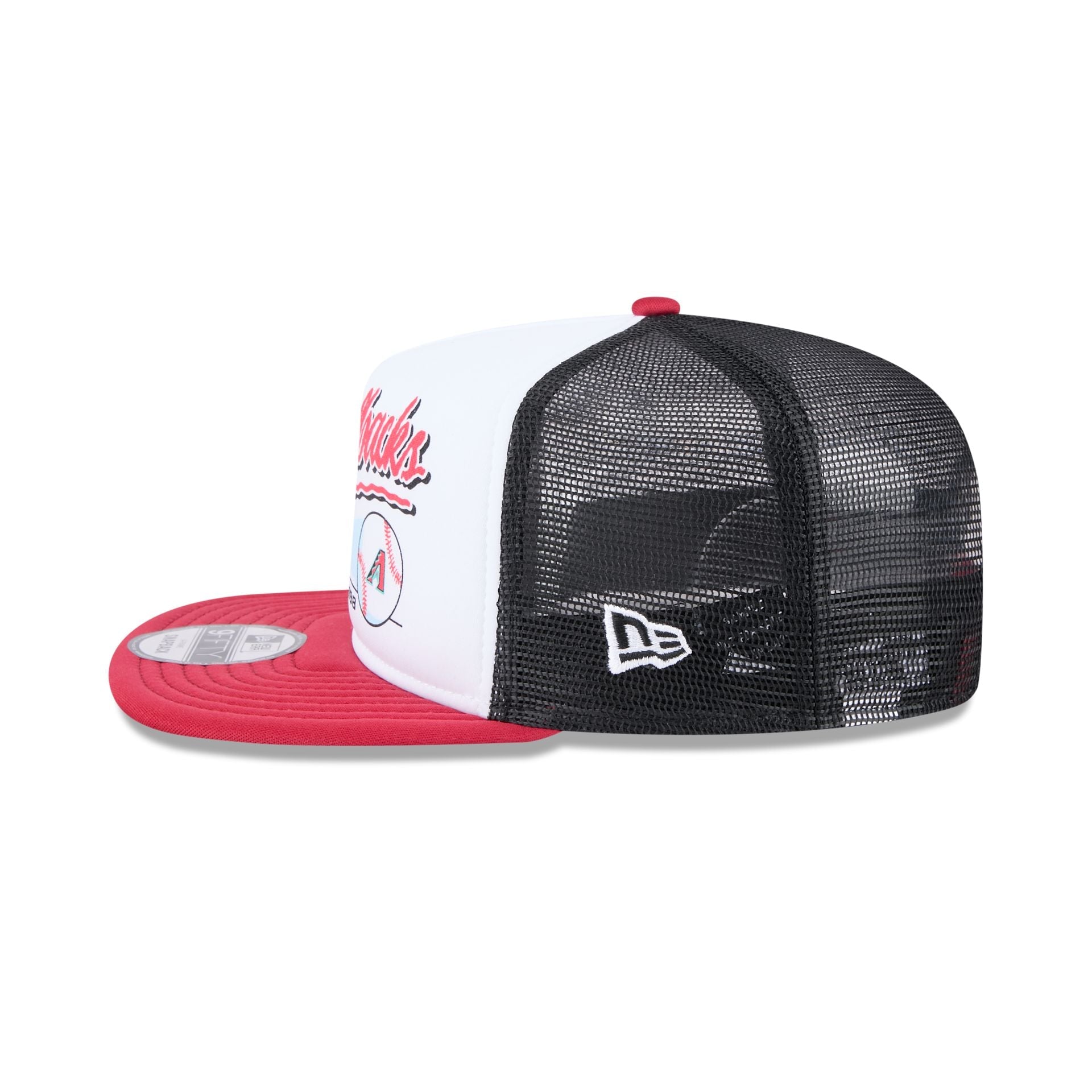 Arizona Diamondbacks Retro Script 9FIFTY A-Frame Trucker Hat
