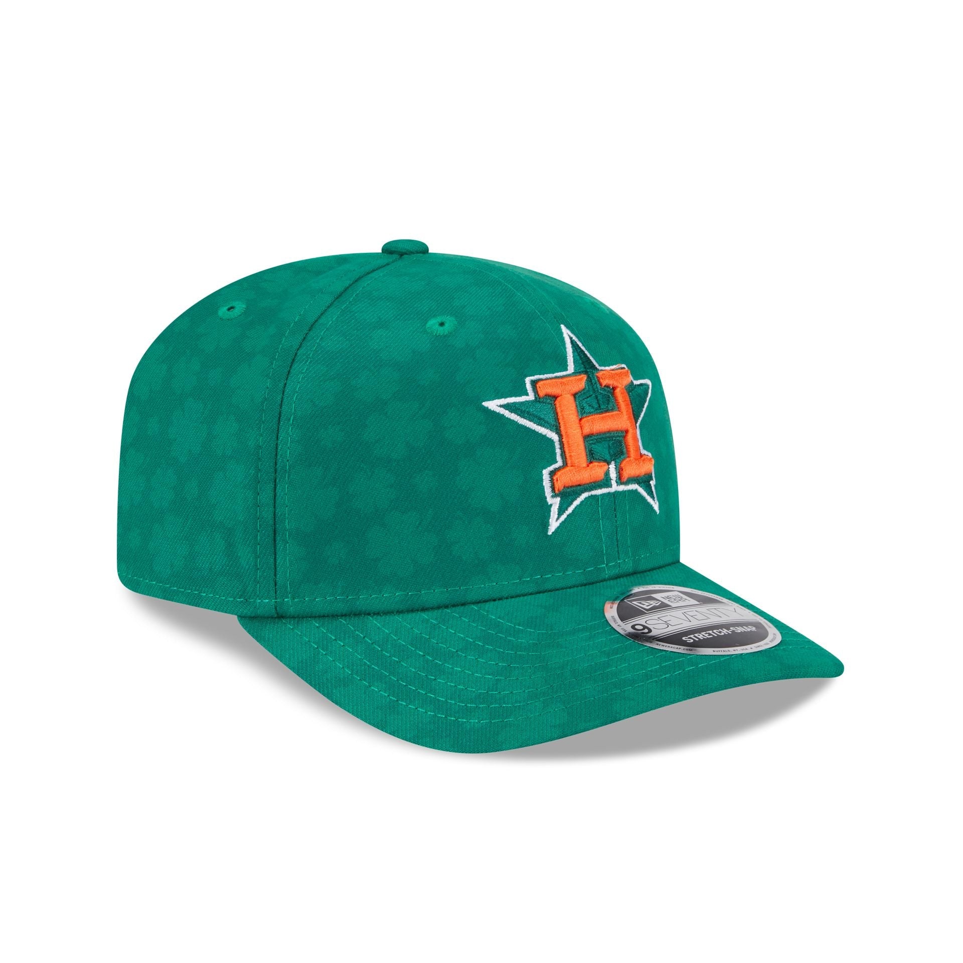 Houston Astros St. Patrick's Day 2025 9SEVENTY Stretch-Snap Hat