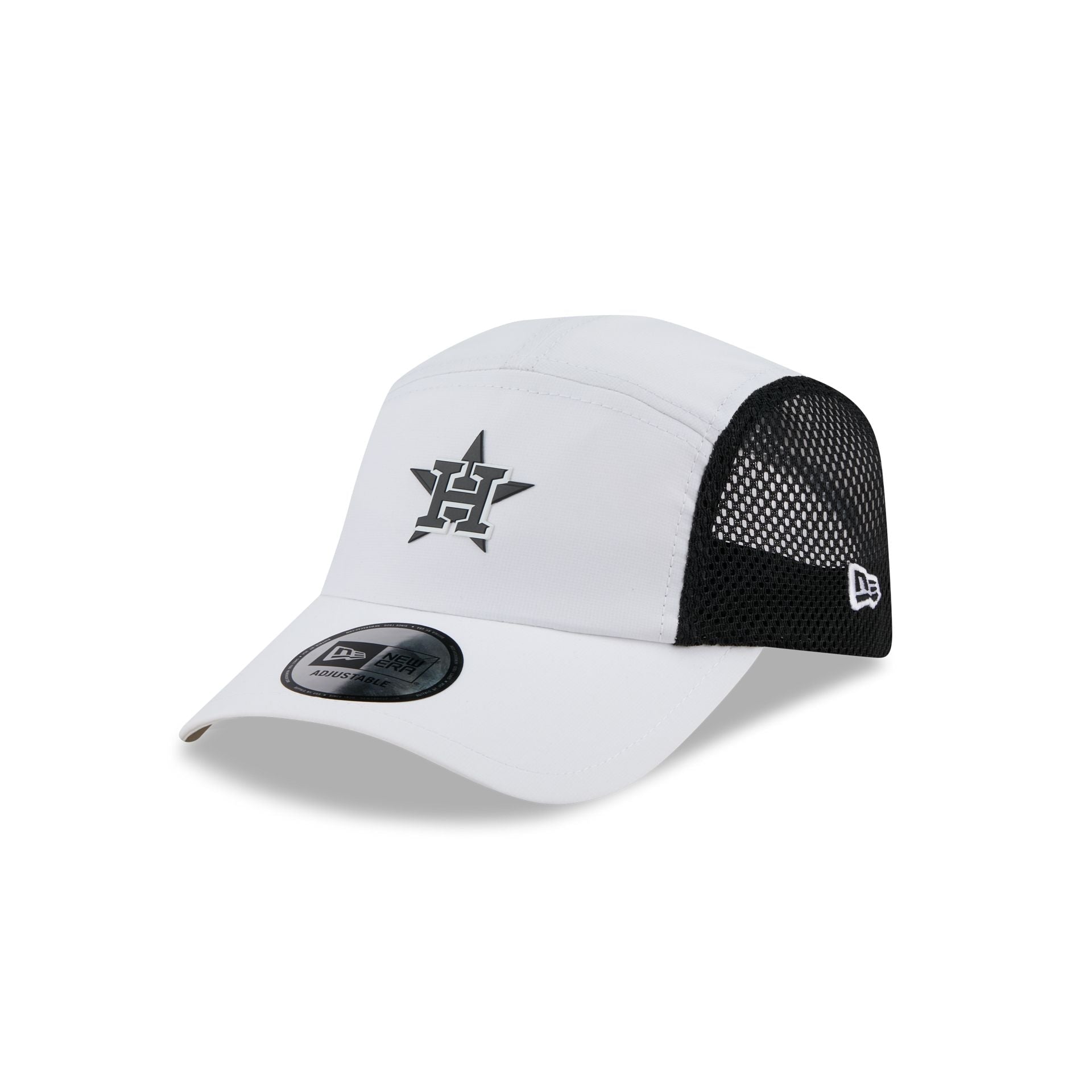 Houston Astros White Poly Runner Adjustable Hat