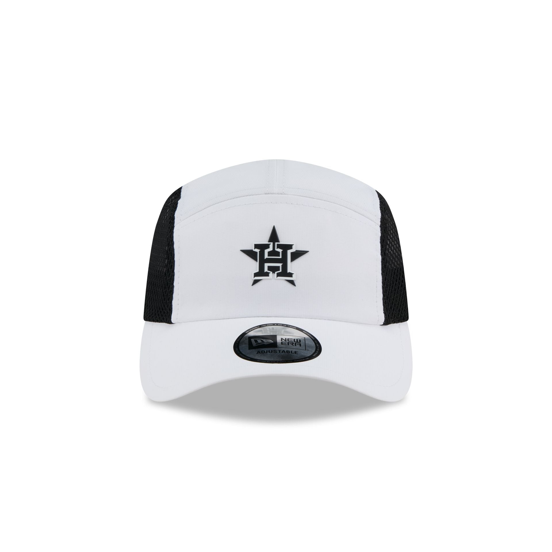 Houston Astros White Poly Runner Adjustable Hat