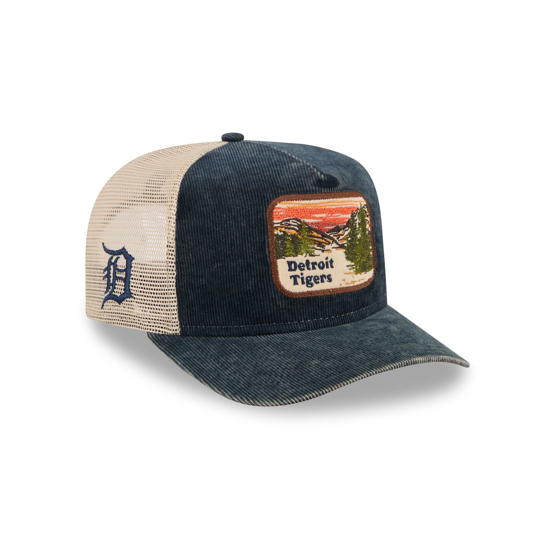 Detroit Tigers Vintage Landscape 9FIFTY A-Frame Trucker Hat