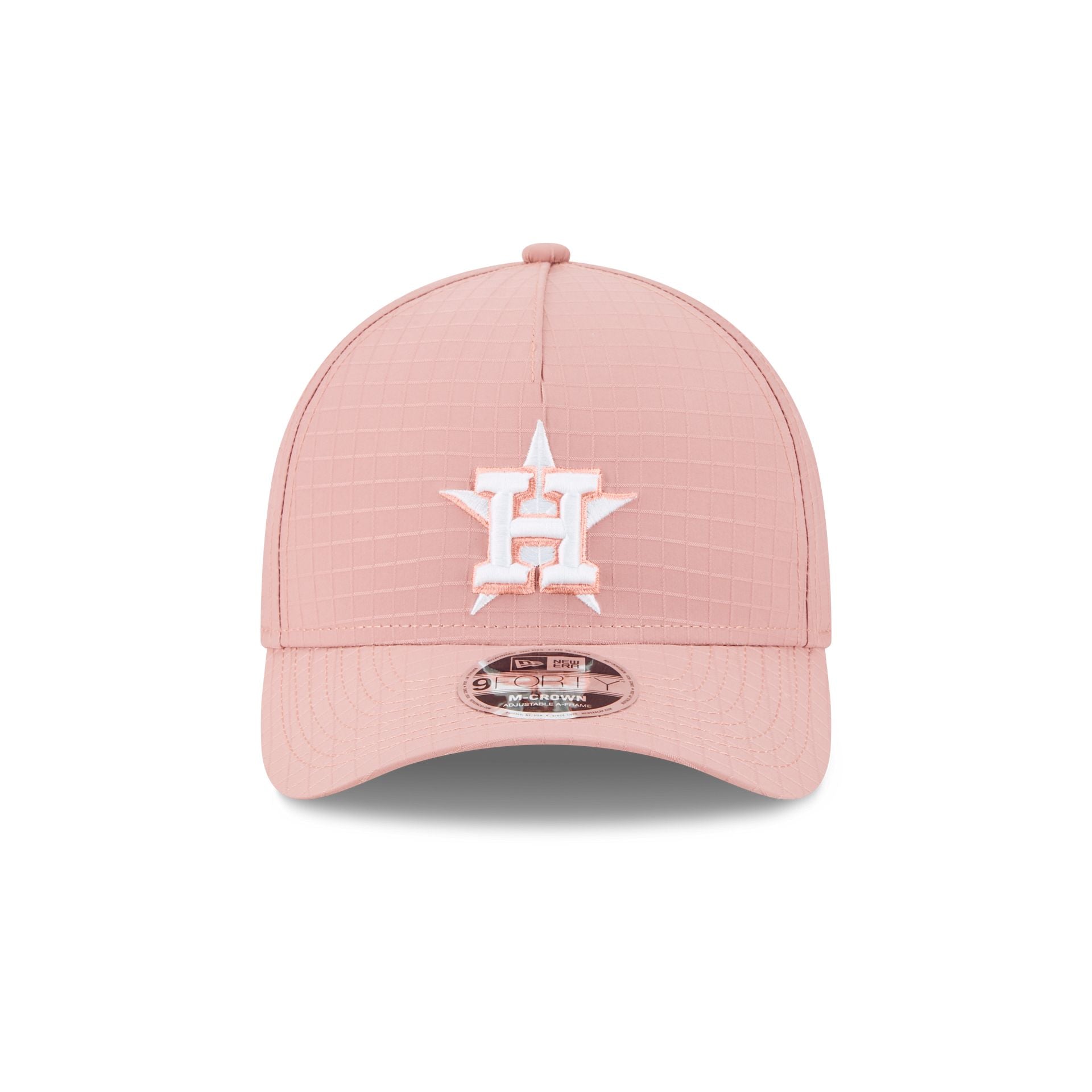 Houston Astros Pink Ripstop 9FORTY M-Crown A-Frame Snapback Hat