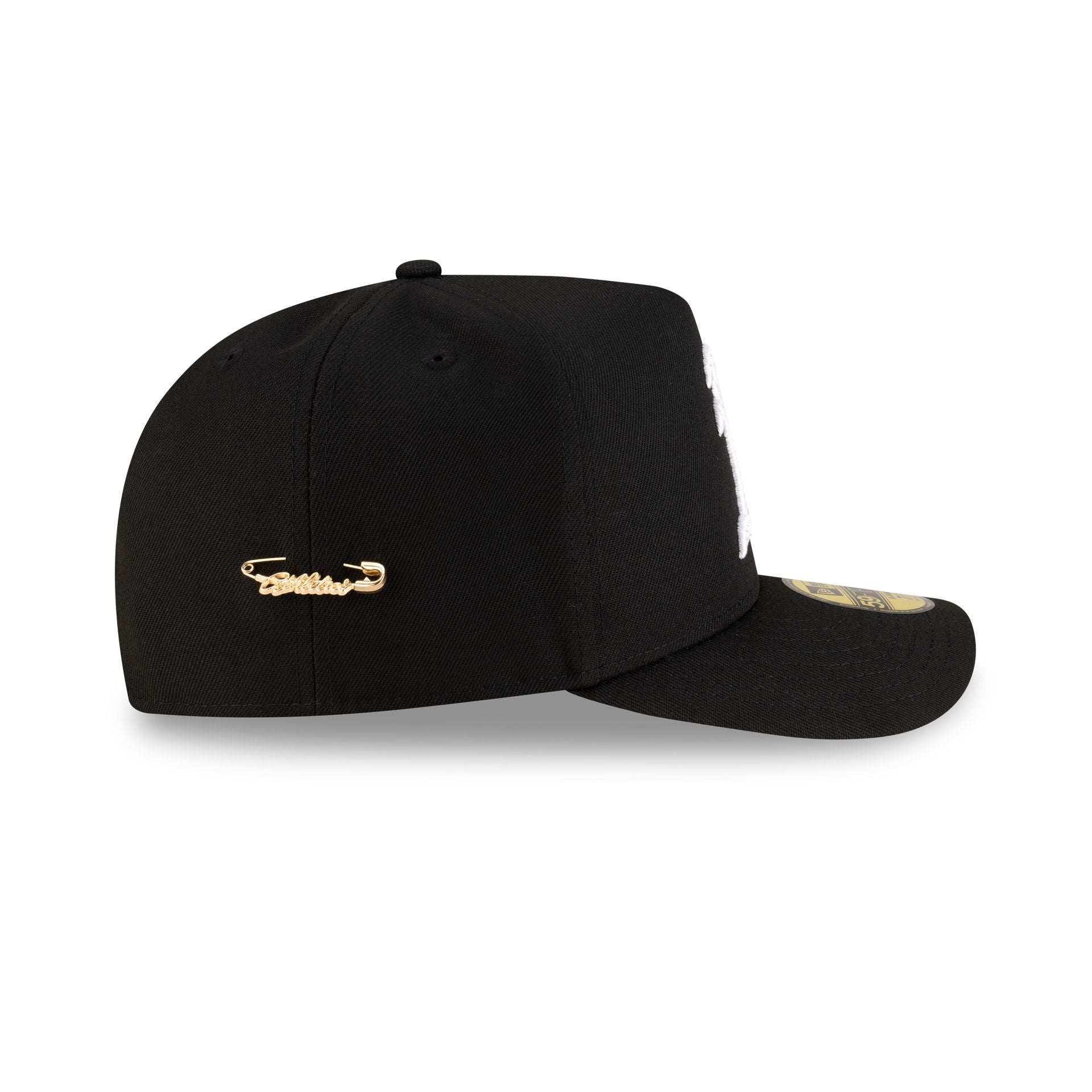 Athletics Black Script Safety Pin 59FIFTY A-Frame Fitted Hat