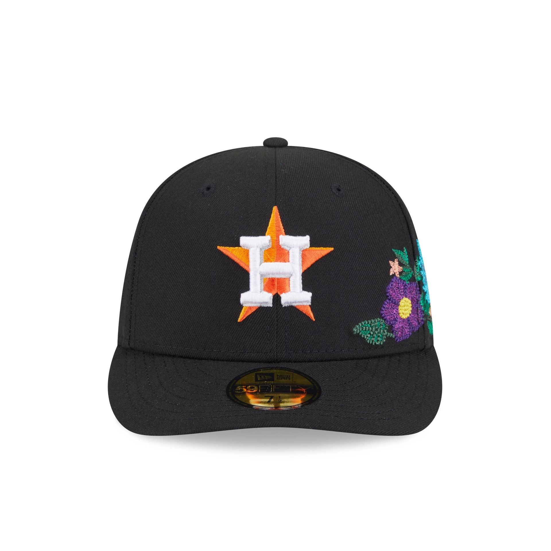 Houston Astros Tonal Florals Black 59FIFTY Fitted Hat