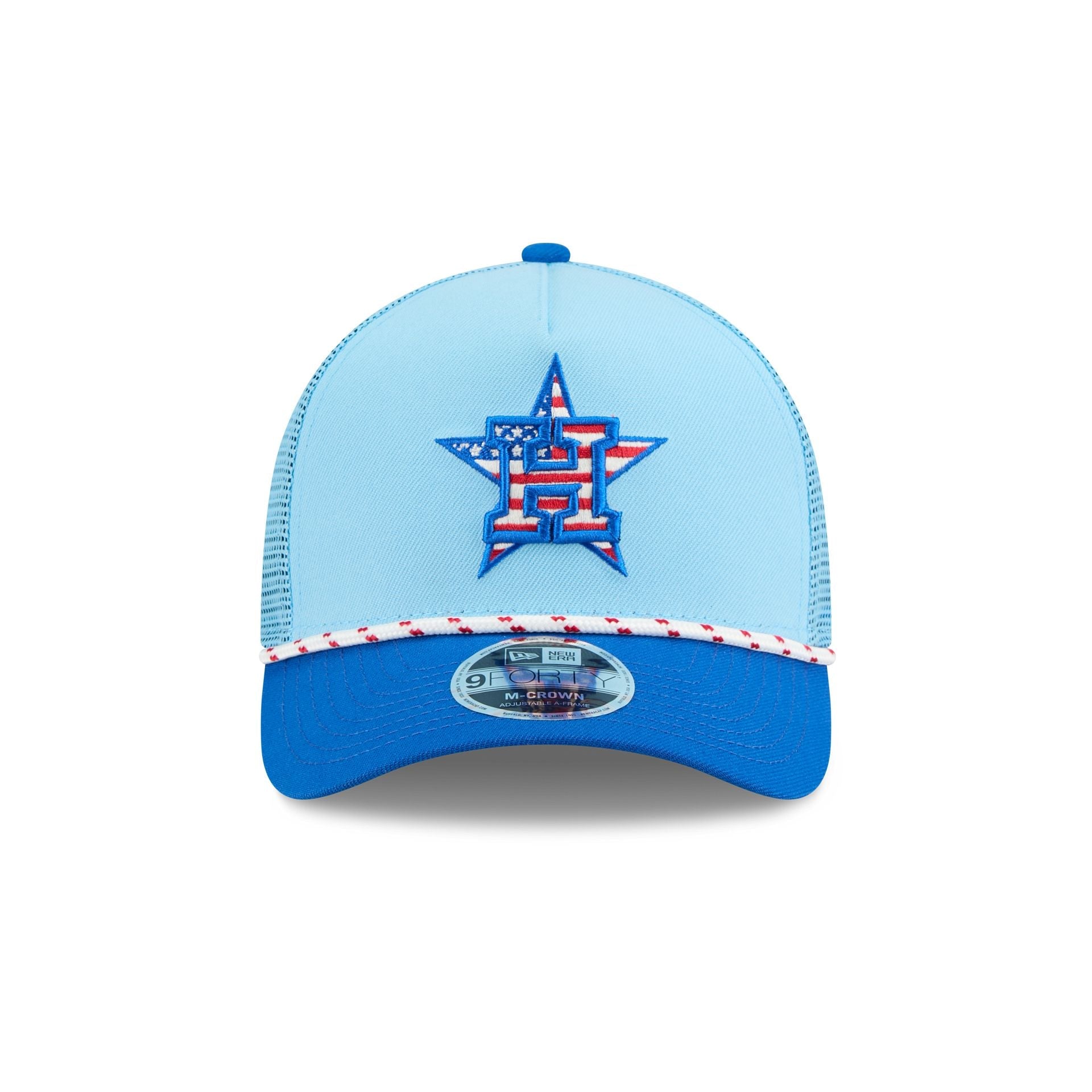 Houston Astros Independence Day 2025 9FORTY M-Crown A-Frame Trucker Hat