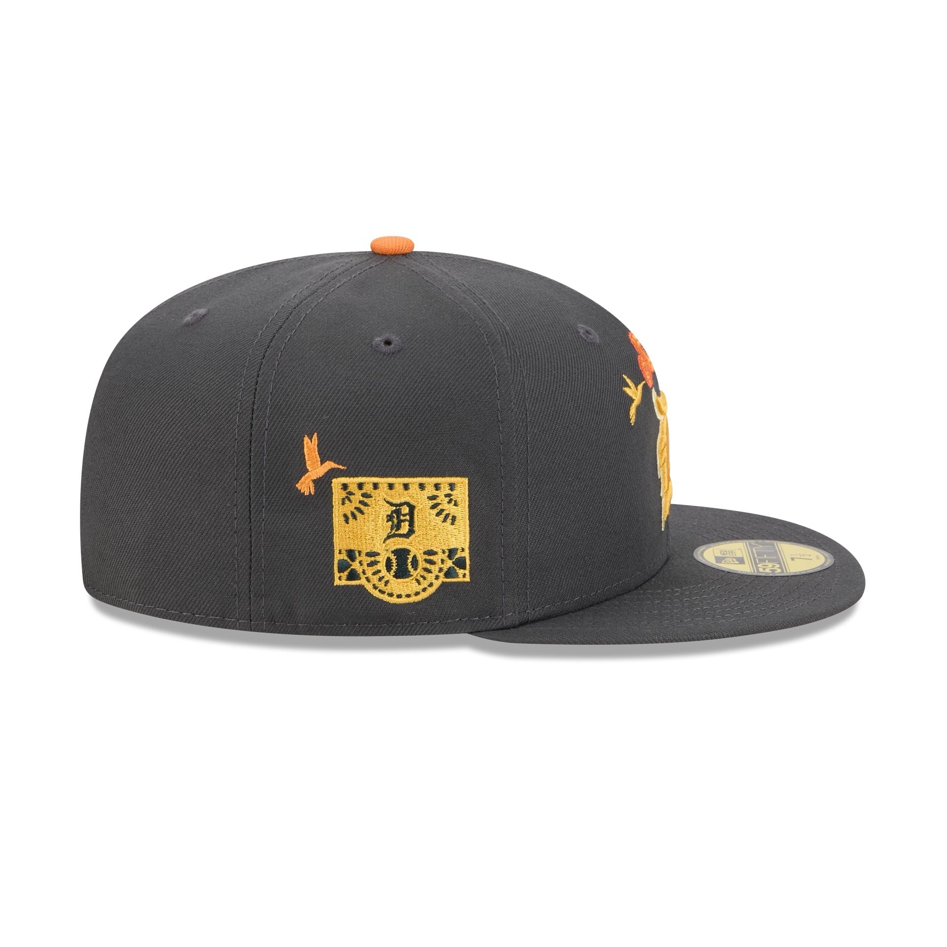 Detroit Tigers Day of the Dead Graphite 59FIFTY Fitted Hat