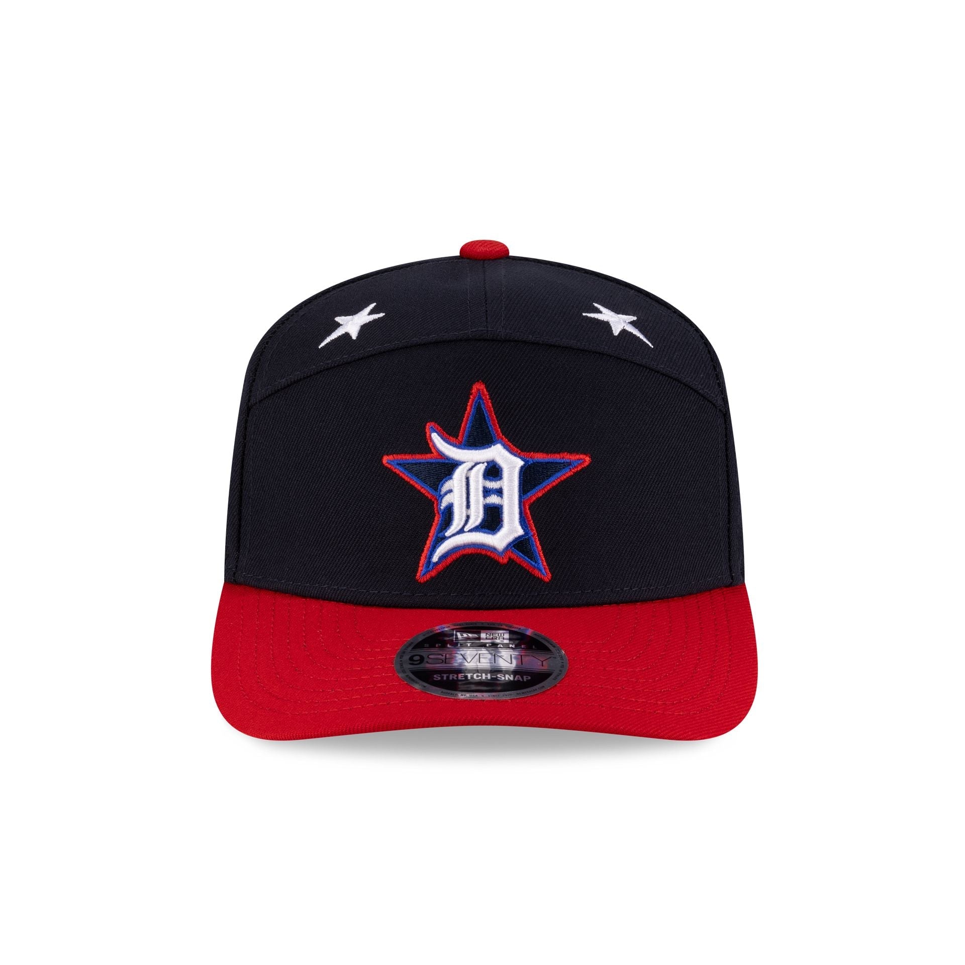 Detroit Tigers 2025 All-Star Game Workout Split Panel 9SEVENTY Stretch-Snap Hat
