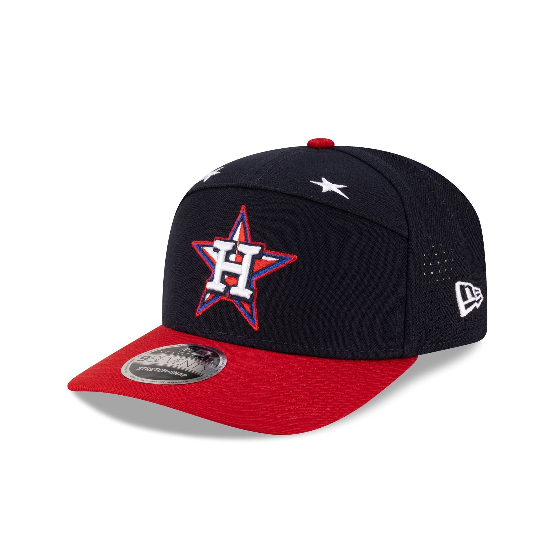 Houston Astros 2025 All-Star Game Workout Split Panel 9SEVENTY Stretch-Snap Hat