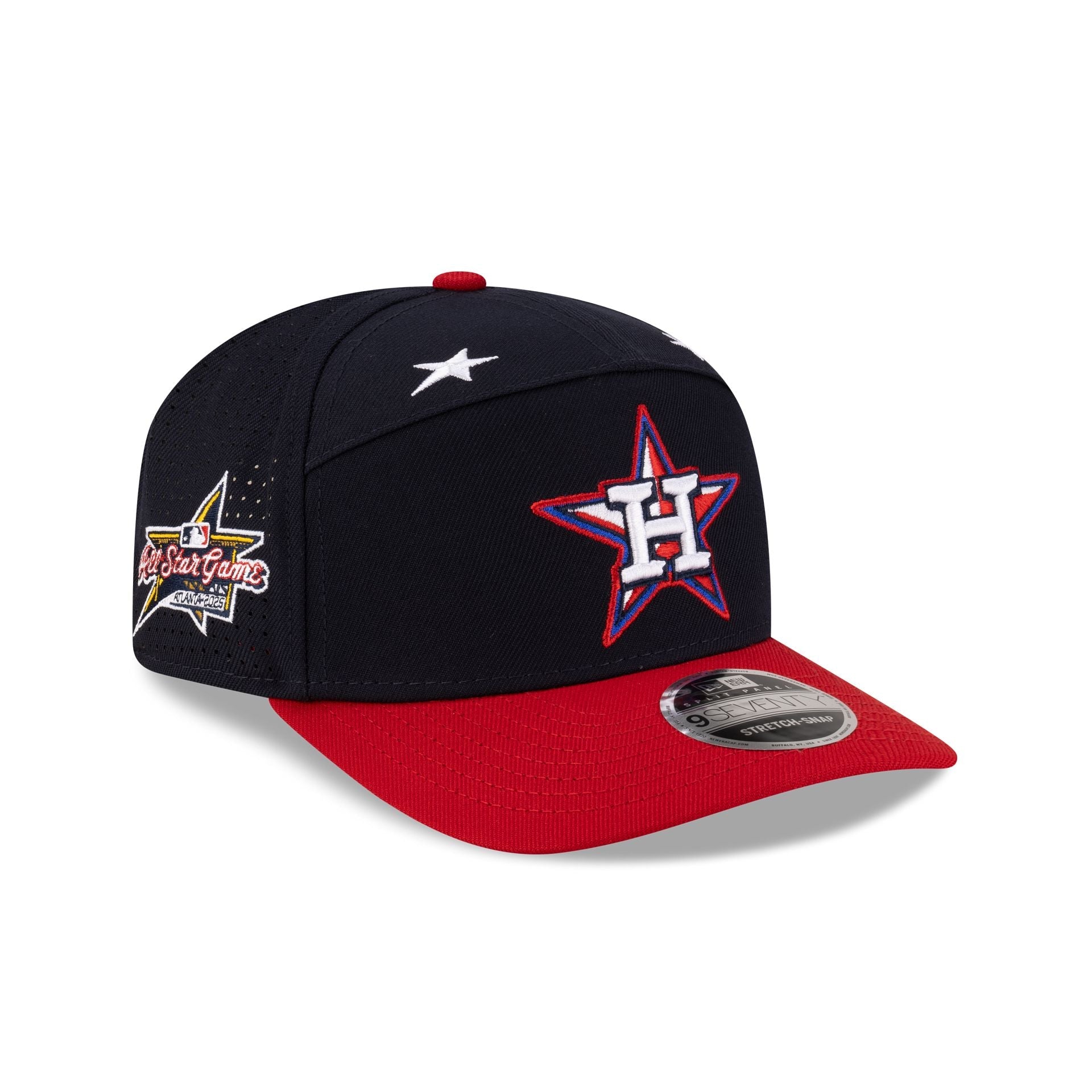 Houston Astros 2025 All-Star Game Workout Split Panel 9SEVENTY Stretch-Snap Hat