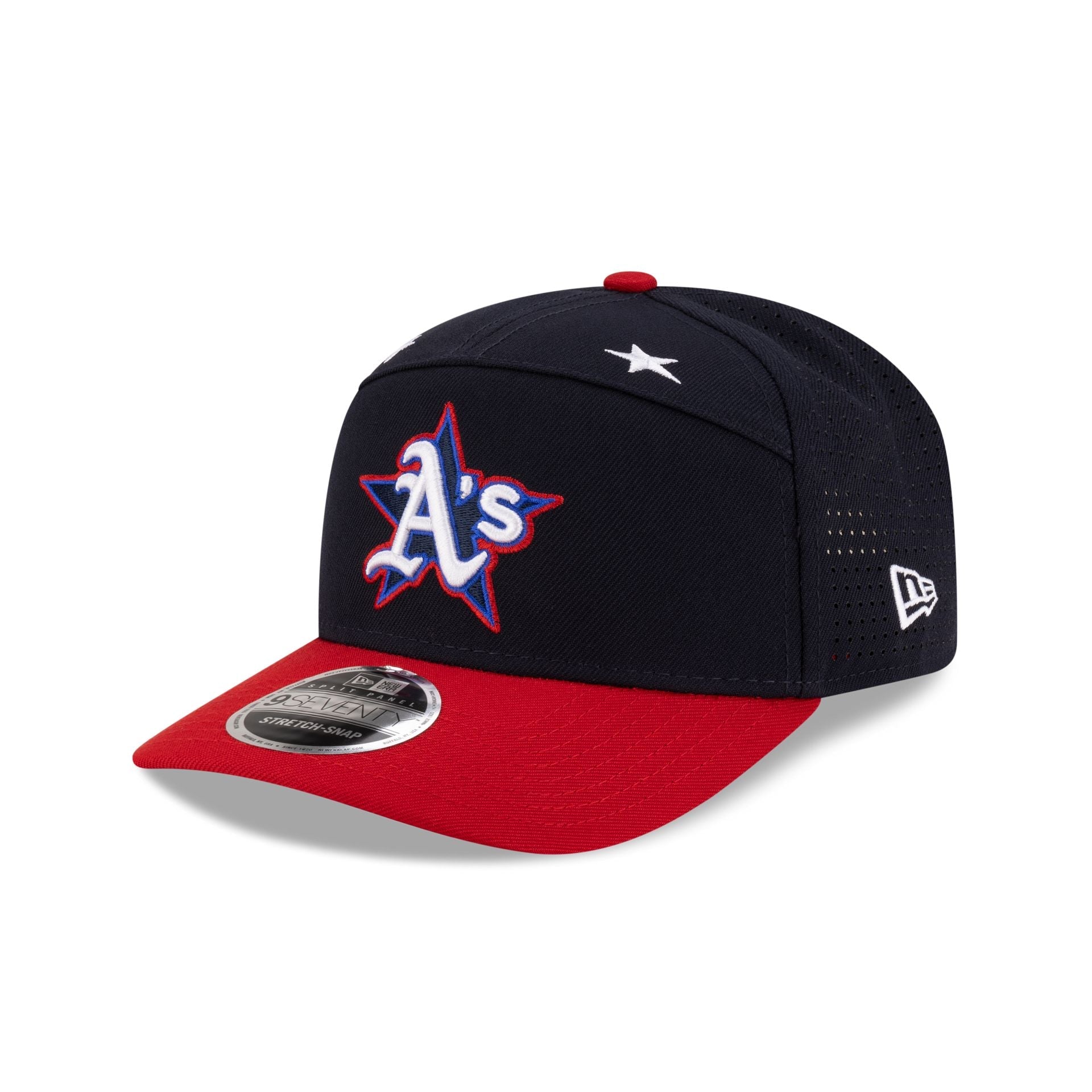 Athletics 2025 All-Star Game Workout Split Panel 9SEVENTY Stretch-Snap Hat