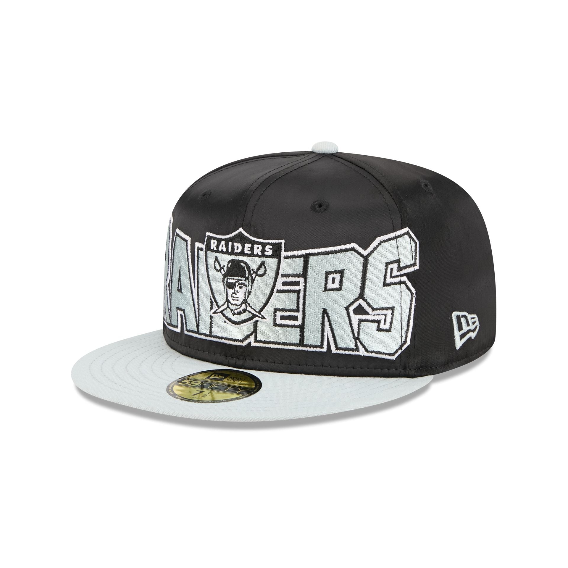 Las Vegas Raiders Bold Satin 59FIFTY Fitted Hat