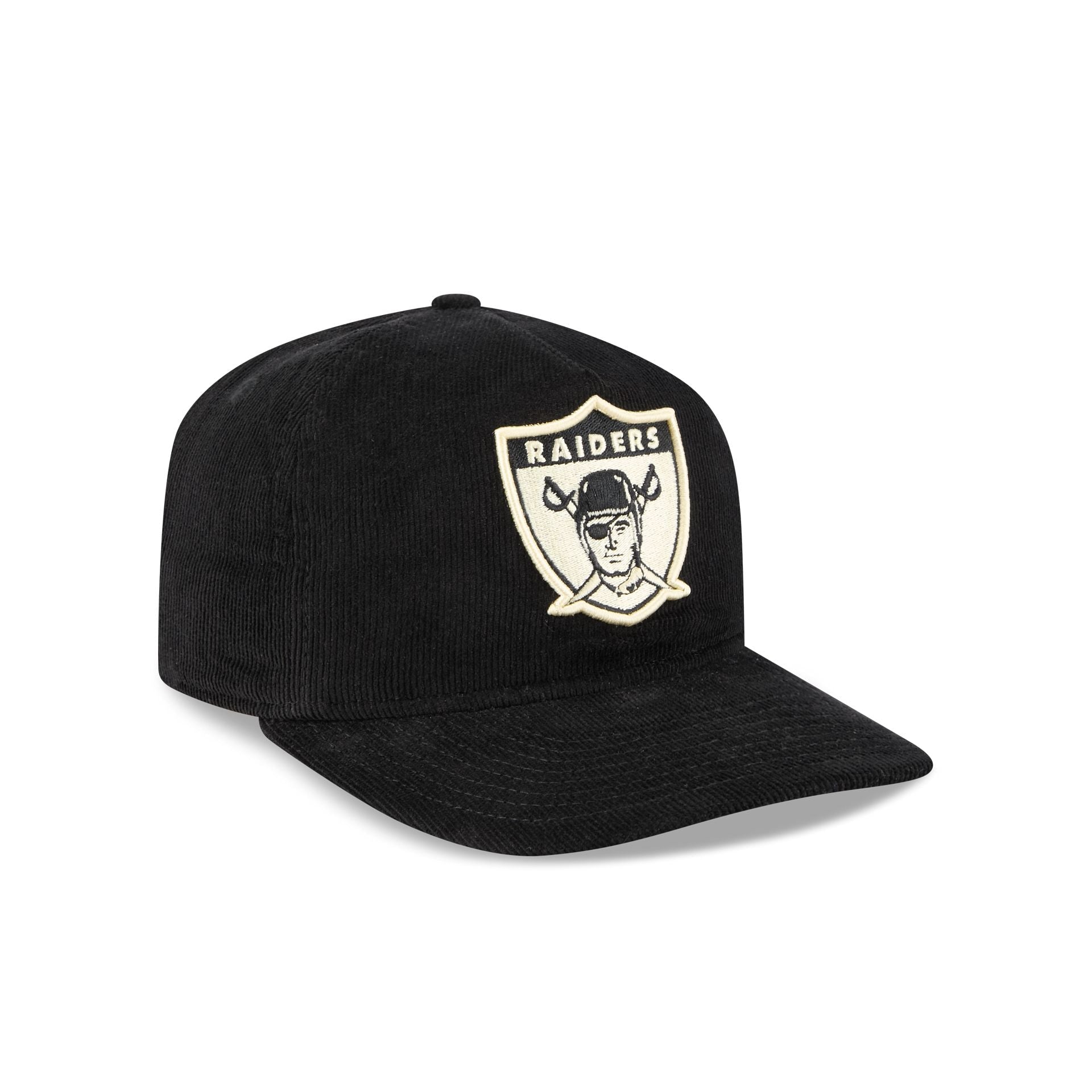 Las Vegas Raiders Nostalgic Black Corduroy 19TWENTY Adjustable Hat