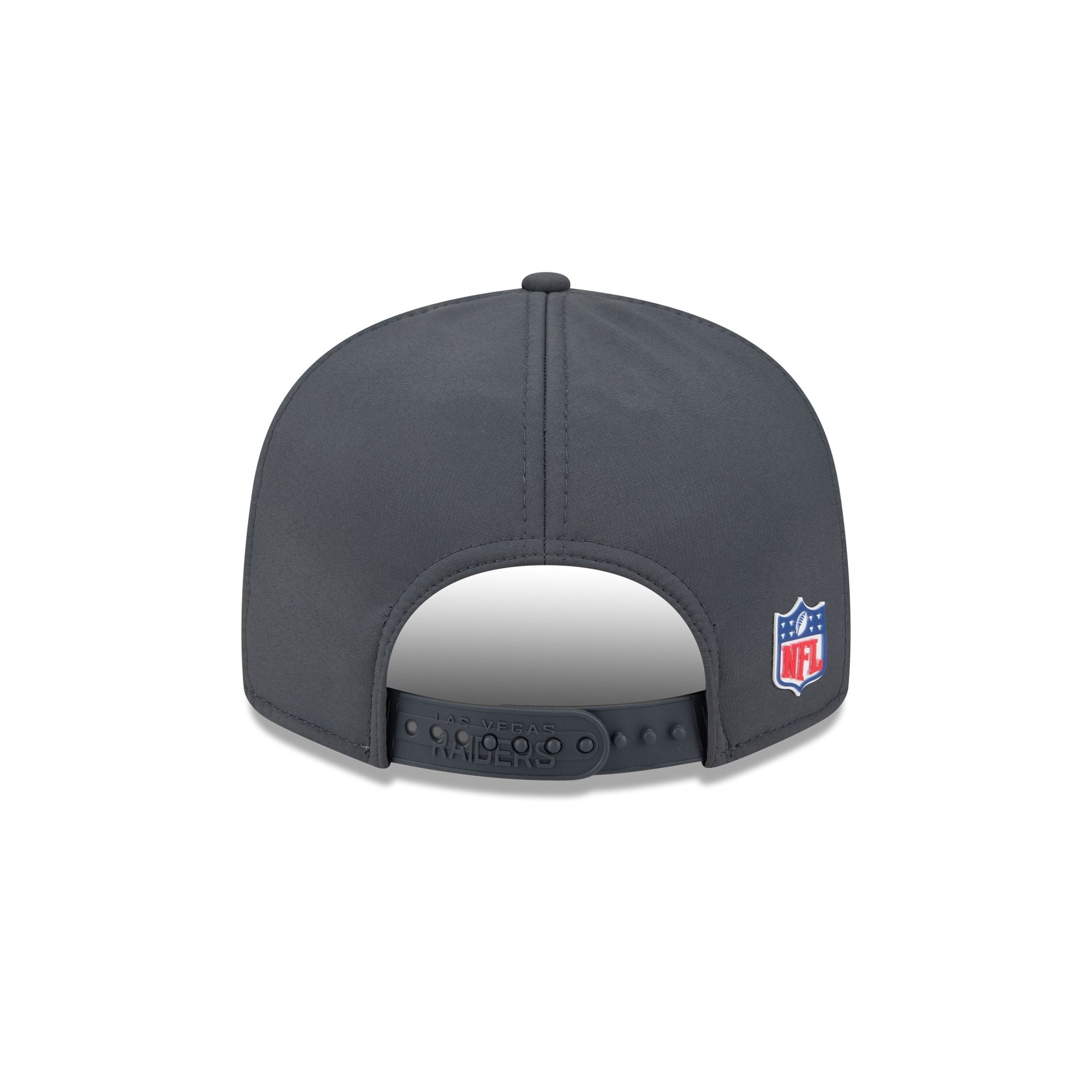 Las Vegas Raiders 2025 Sideline Cold Weather Steel Clouds Split Panel 9FIFTY Snapback Hat
