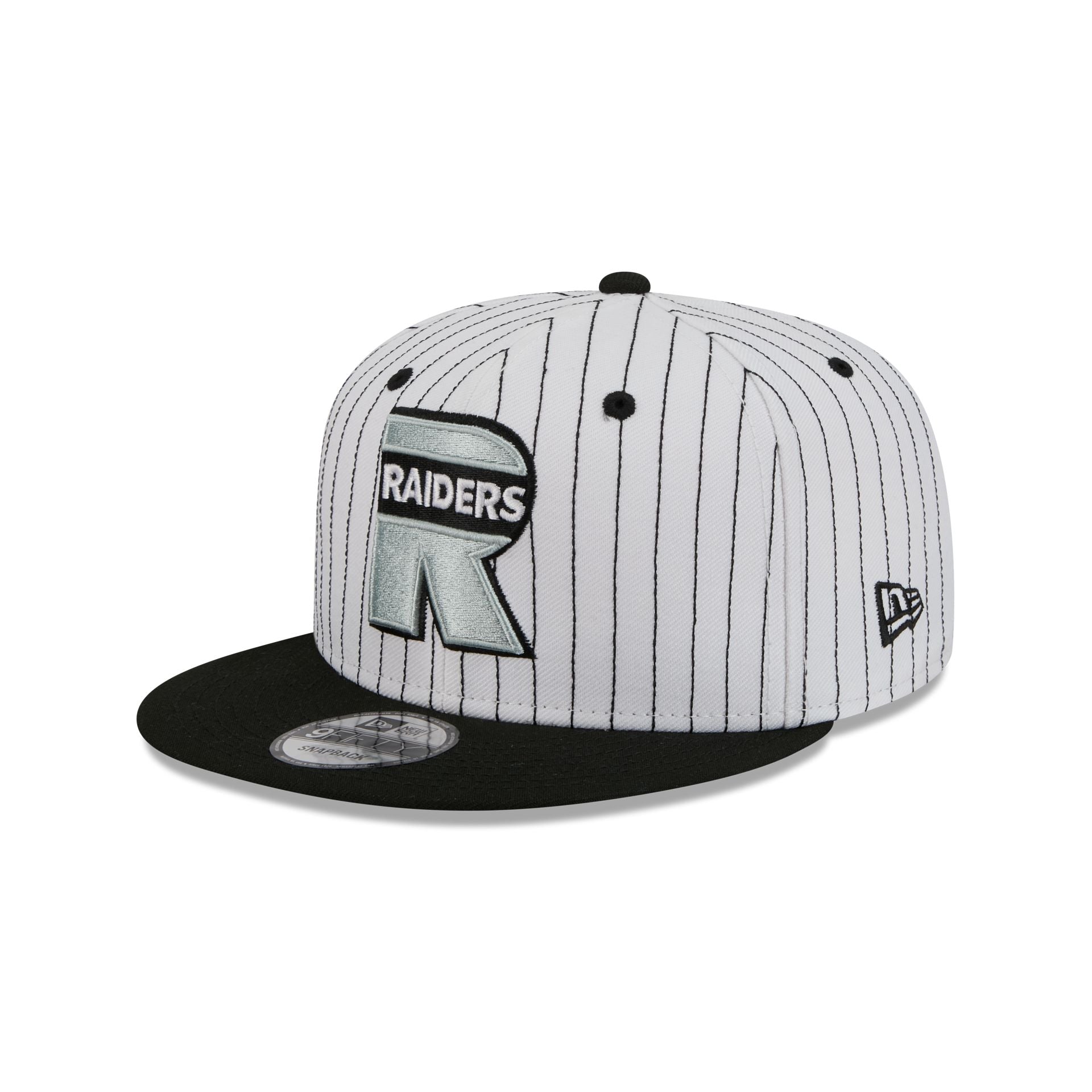 Las Vegas Raiders Deceptor Pinstripe 9FIFTY Snapback Hat