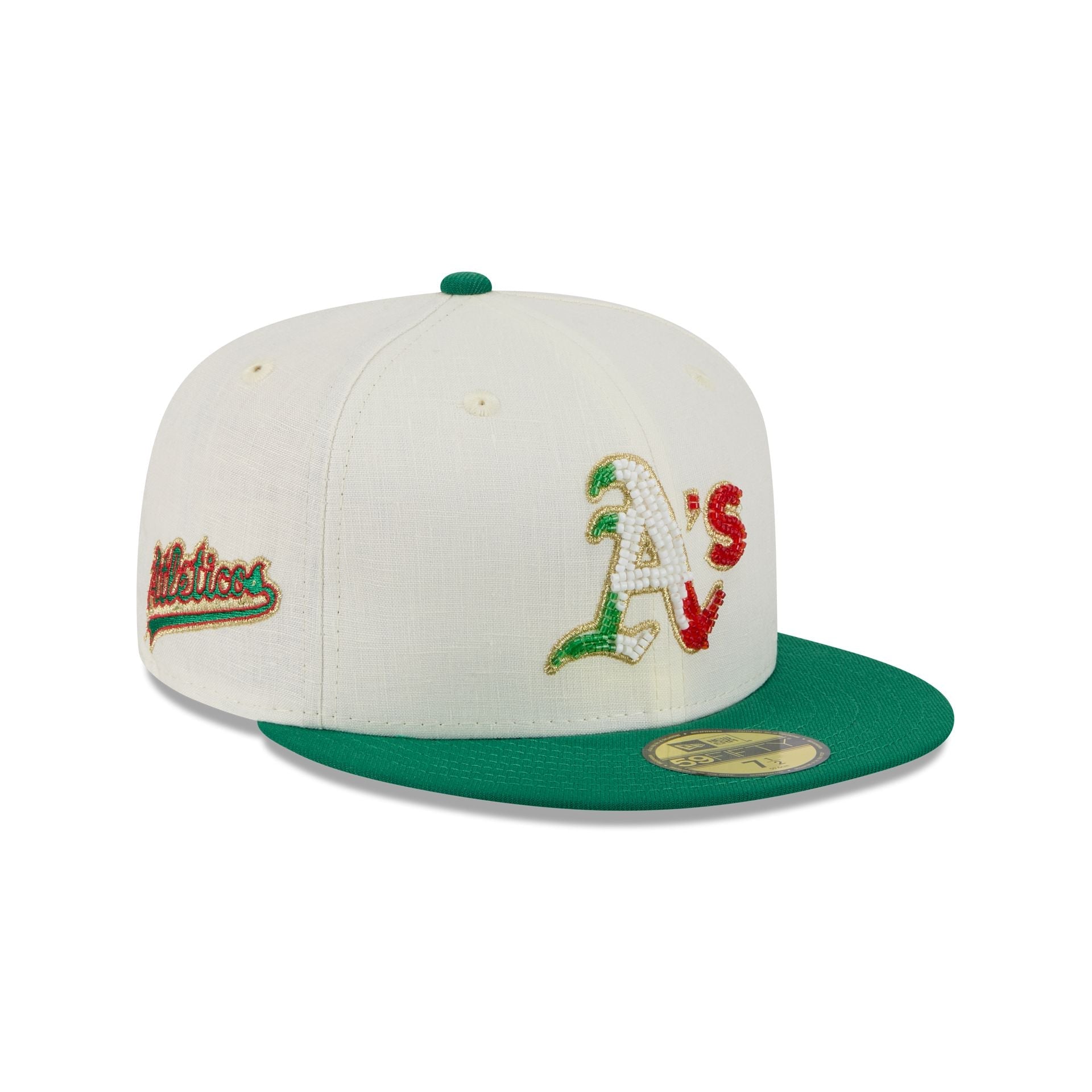 Athletics Beaded Linen 59FIFTY Fitted Hat