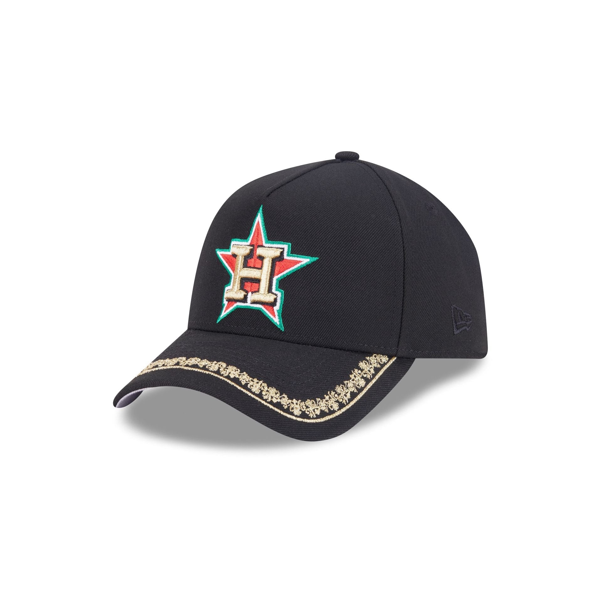 Houston Astros Ornate Visor 9FORTY A-Frame Snapback Hat