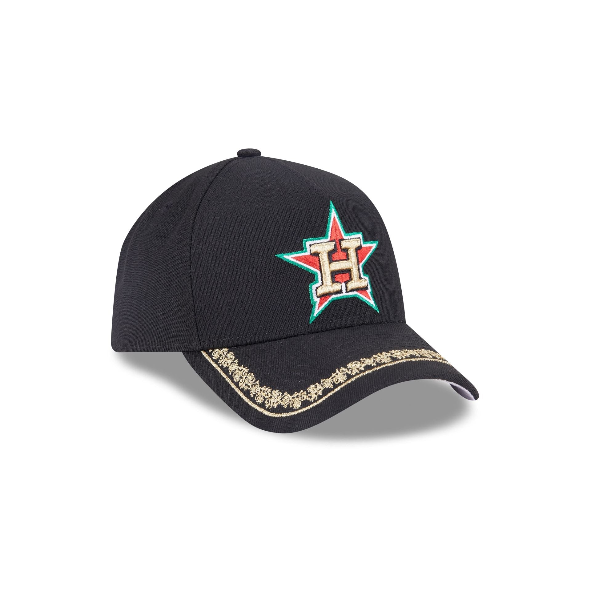 Houston Astros Ornate Visor 9FORTY A-Frame Snapback Hat