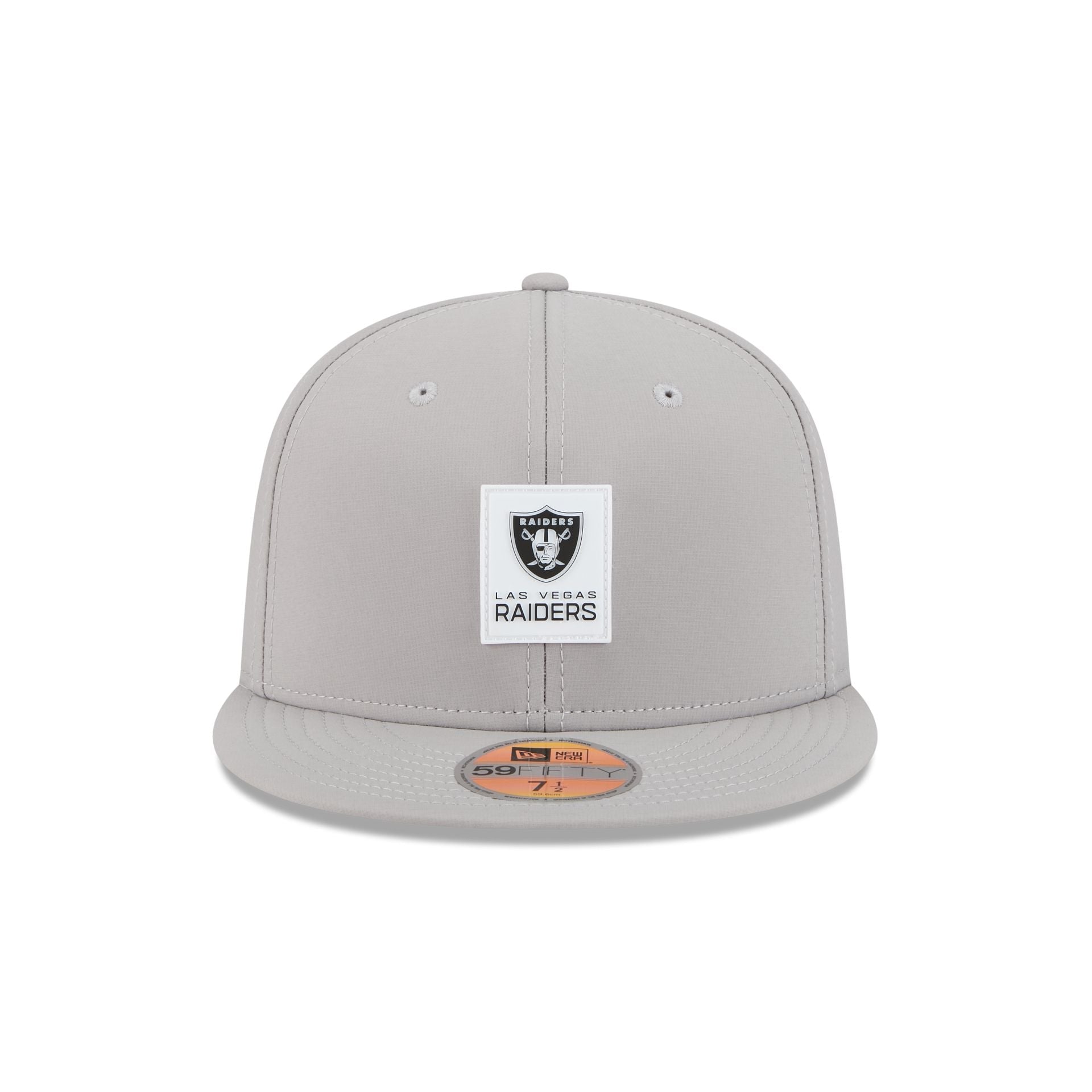 Las Vegas Raiders 2025 Sideline Hot Weather Gray 59FIFTY Fitted Hat