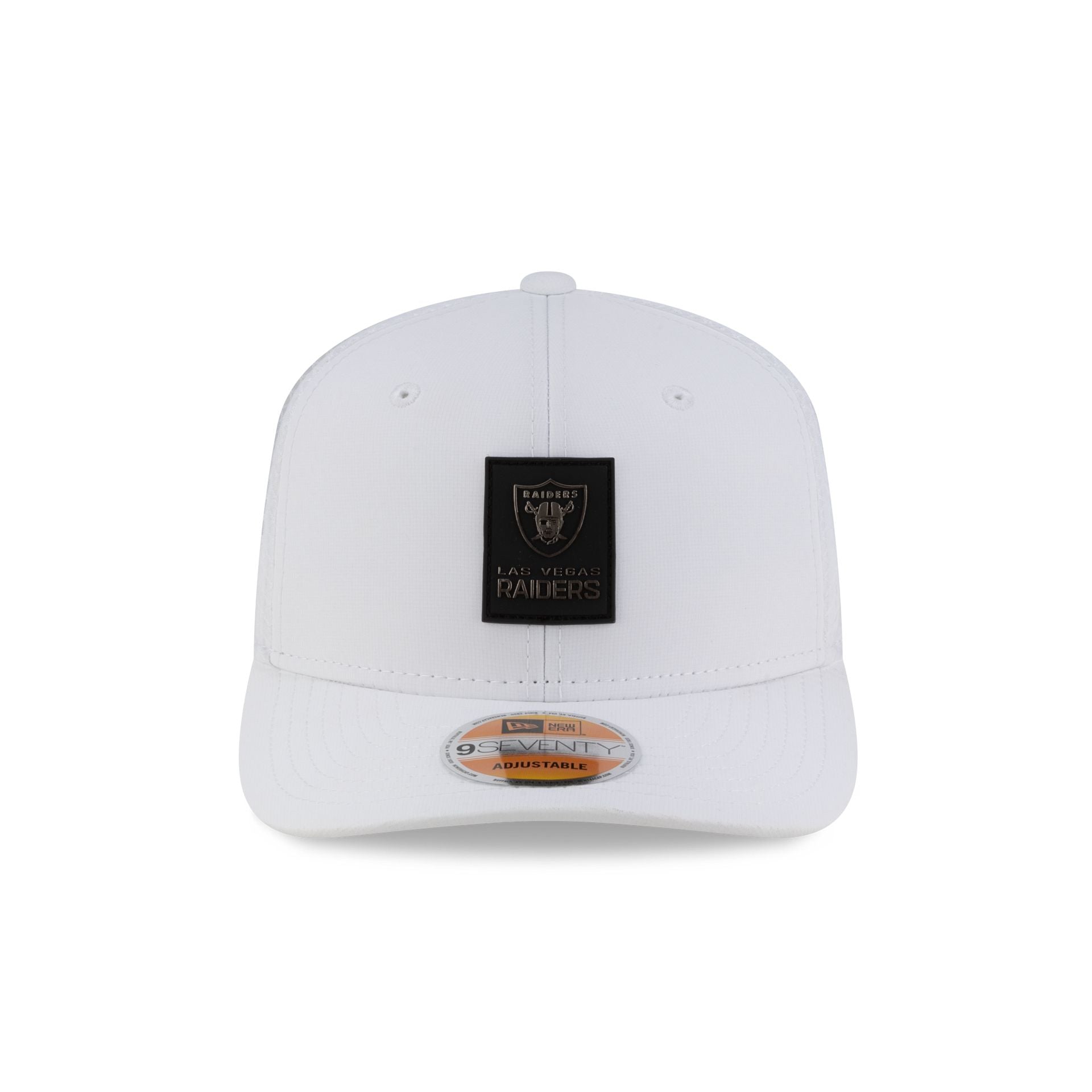 Las Vegas Raiders 2025 Sideline Hot Weather White 9SEVENTY Trucker Hat