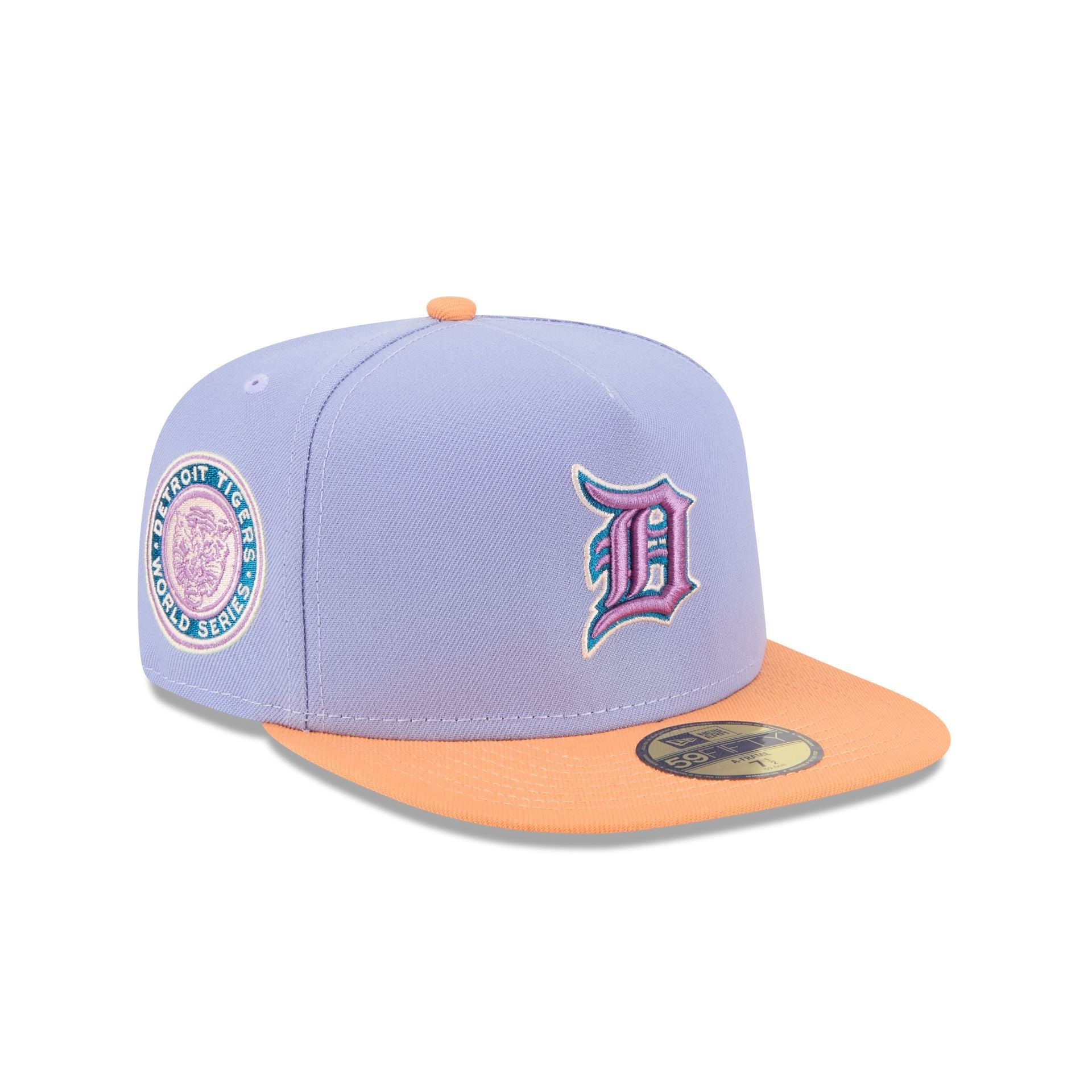 Detroit Tigers Lavender 59FIFTY A-Frame Fitted Hat