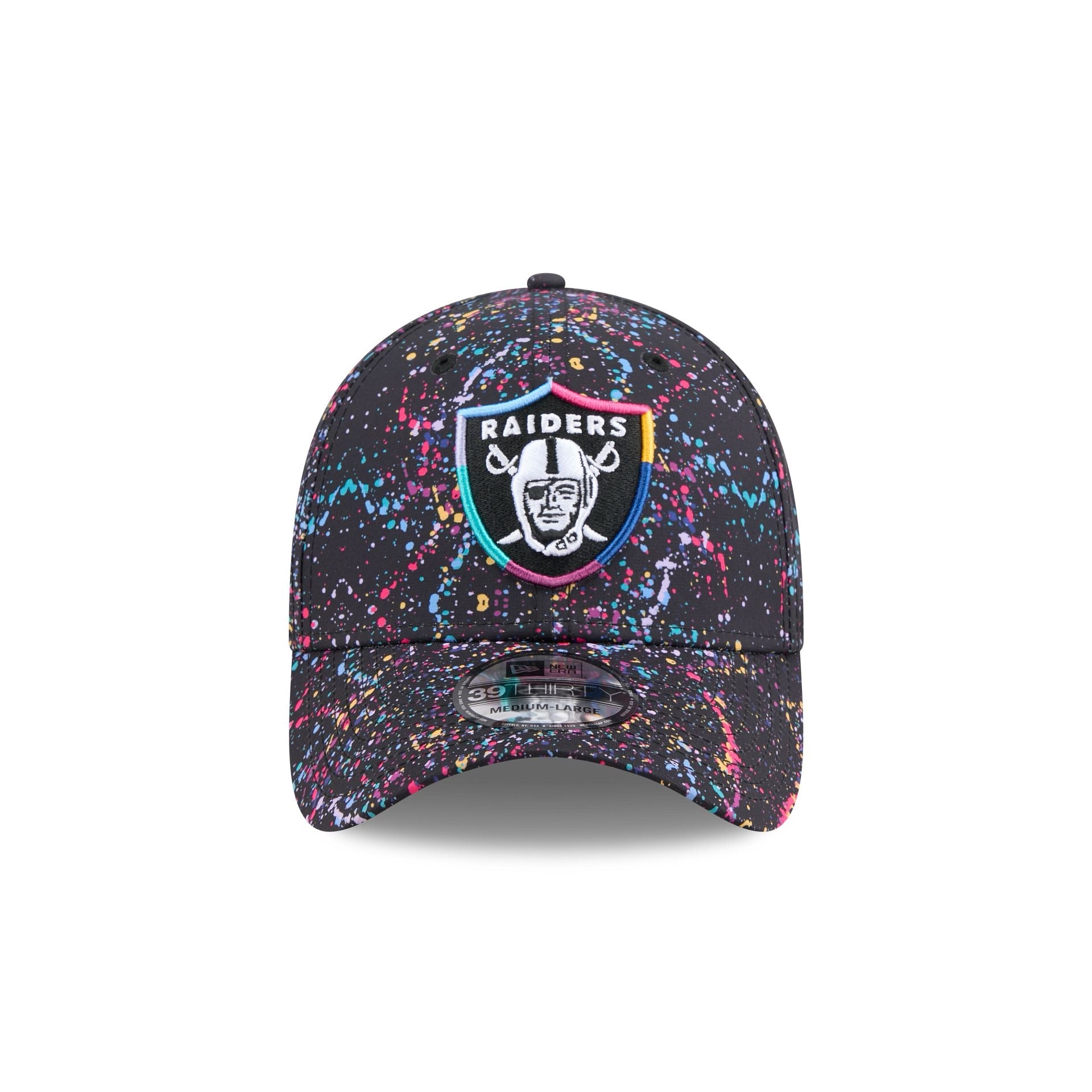 Las Vegas Raiders 2025 Crucial Catch 39THIRTY Stretch Fit Hat