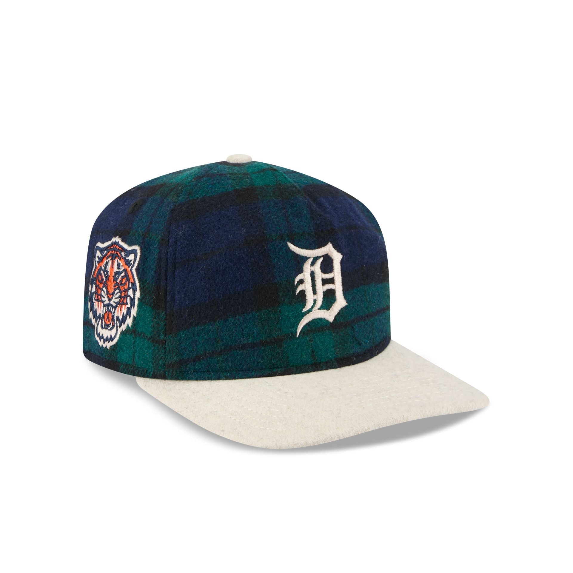 Detroit Tigers Plaid Letterman 19TWENTY Adjustable Hat