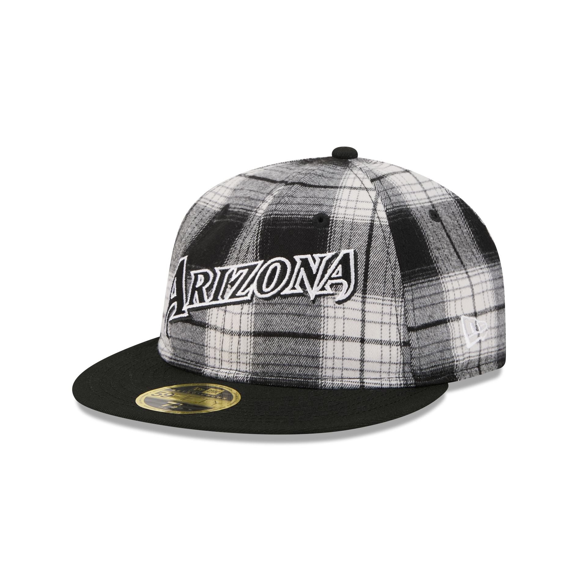 Arizona Diamondbacks Grunge Plaid Retro Crown 59FIFTY Fitted Hat