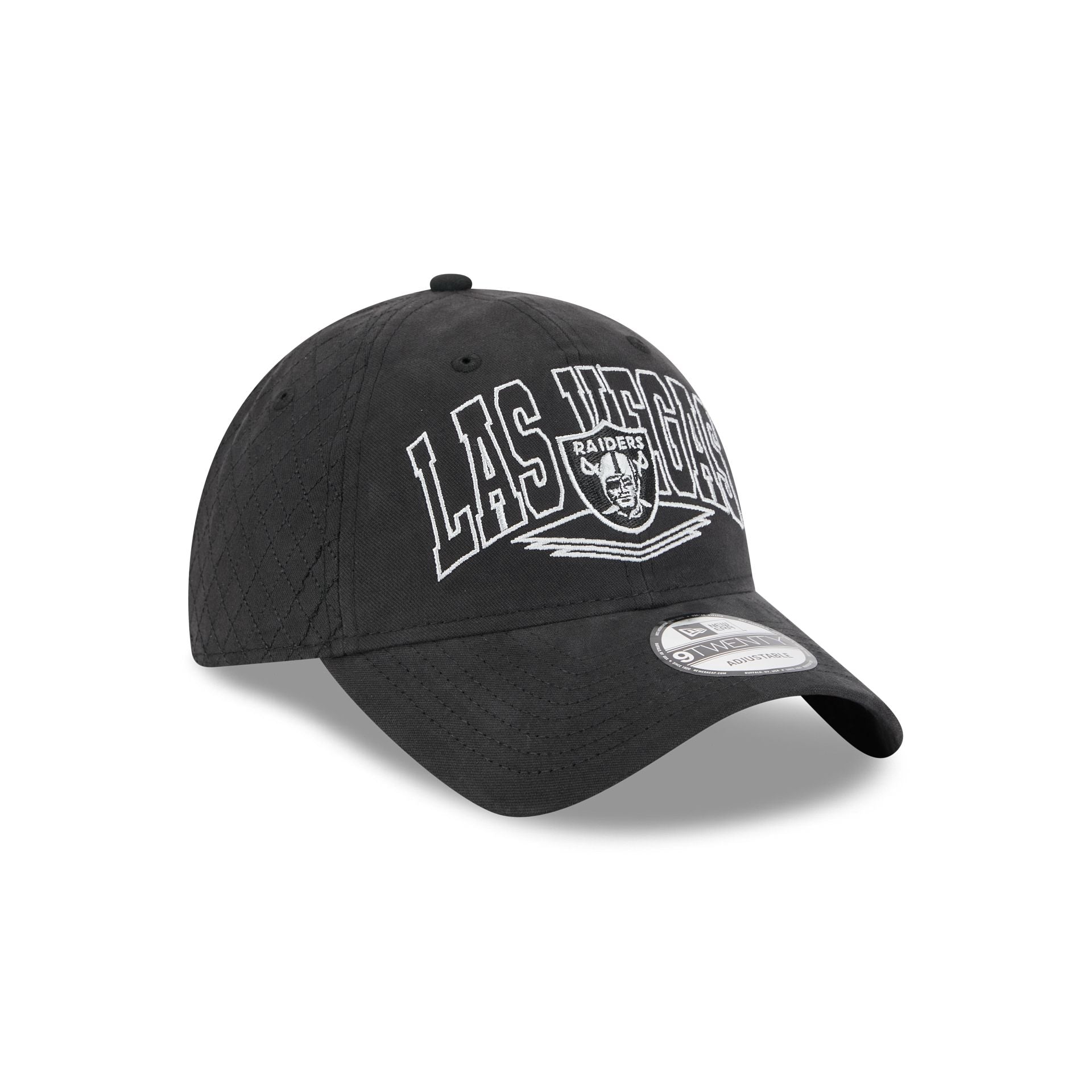 Las Vegas Raiders Quilted Wordmark 9TWENTY Adjustable Hat