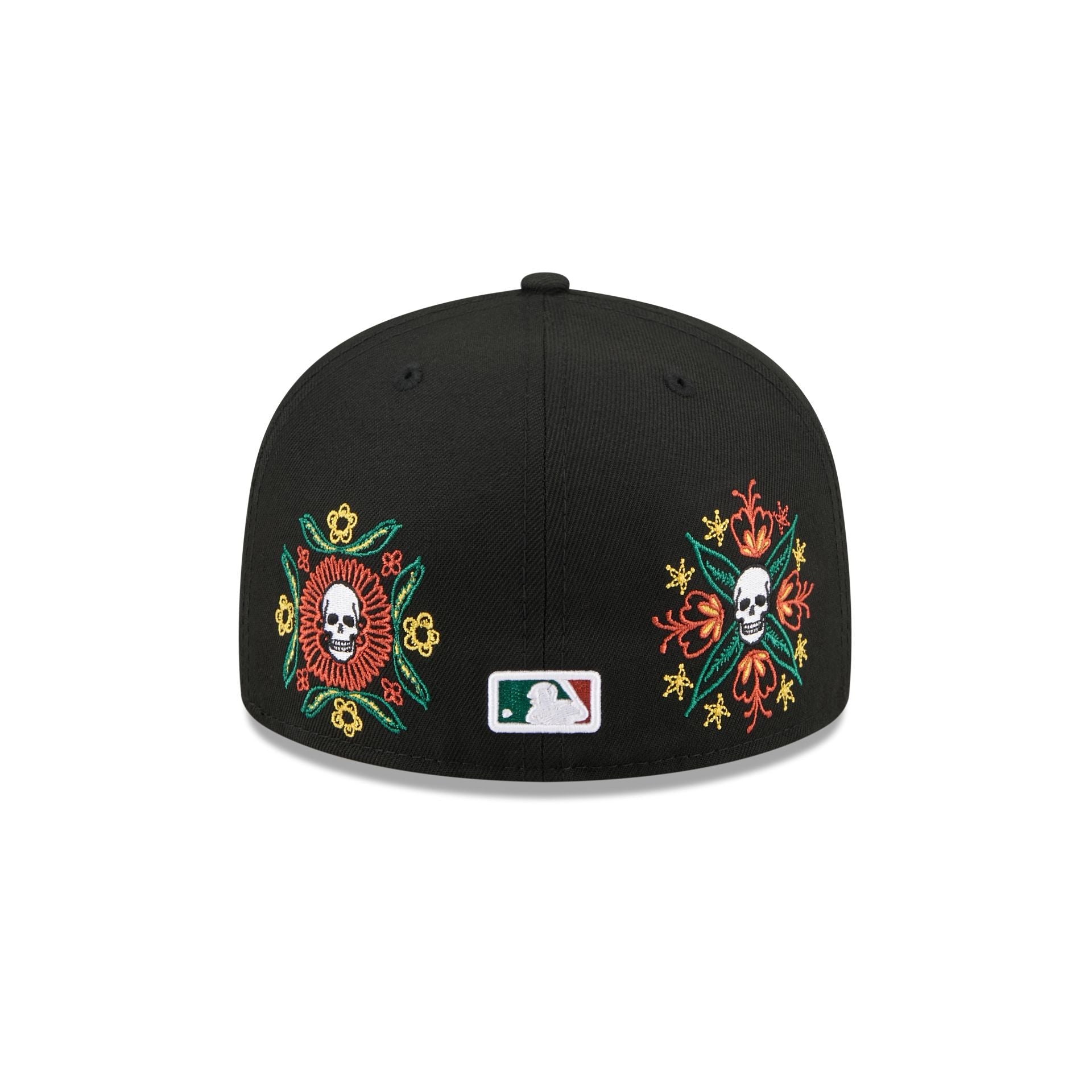 Detroit Tigers Day of the Dead Skull & Flowers 59FIFTY Fitted Hat