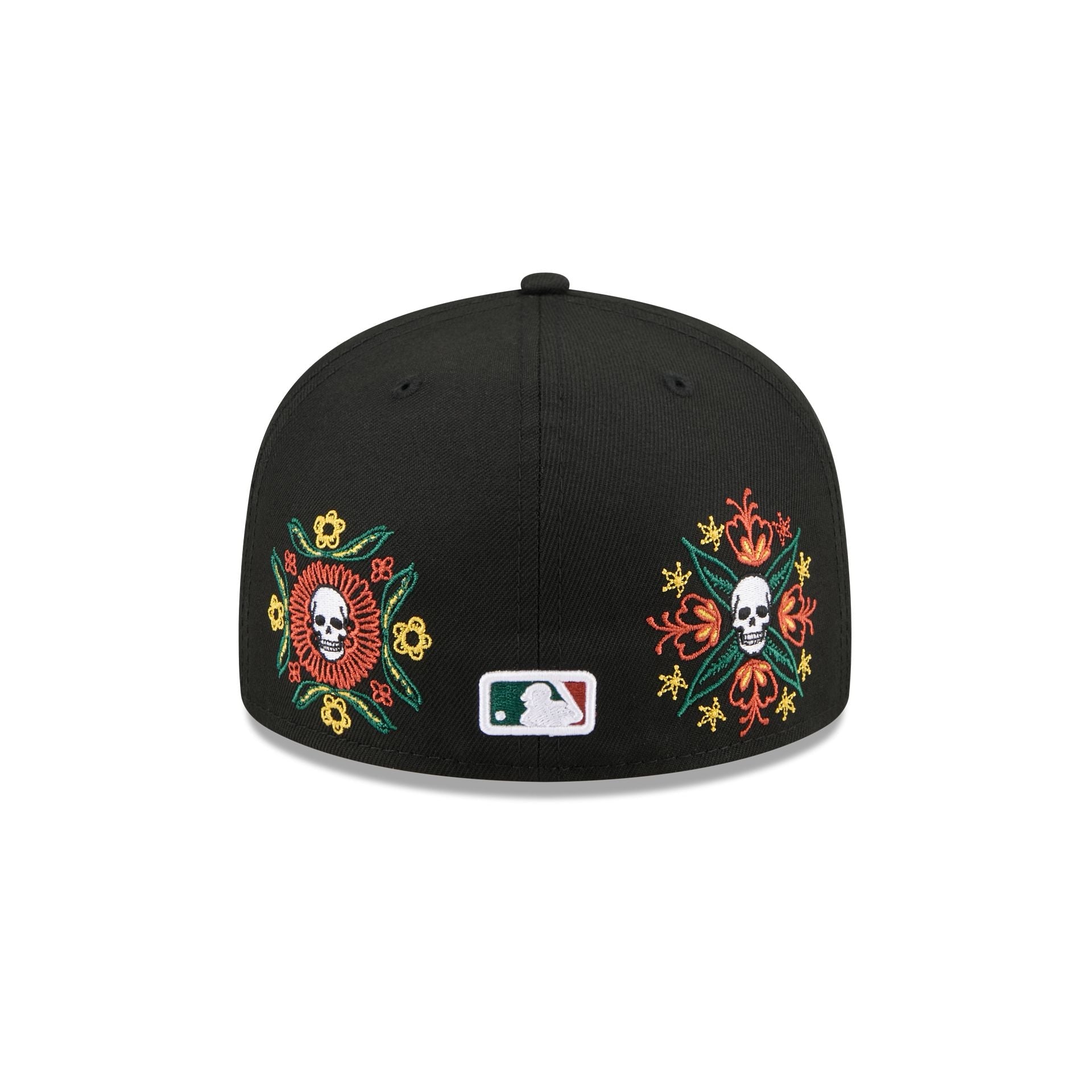 Houston Astros Day of the Dead Skull & Flowers 59FIFTY Fitted Hat