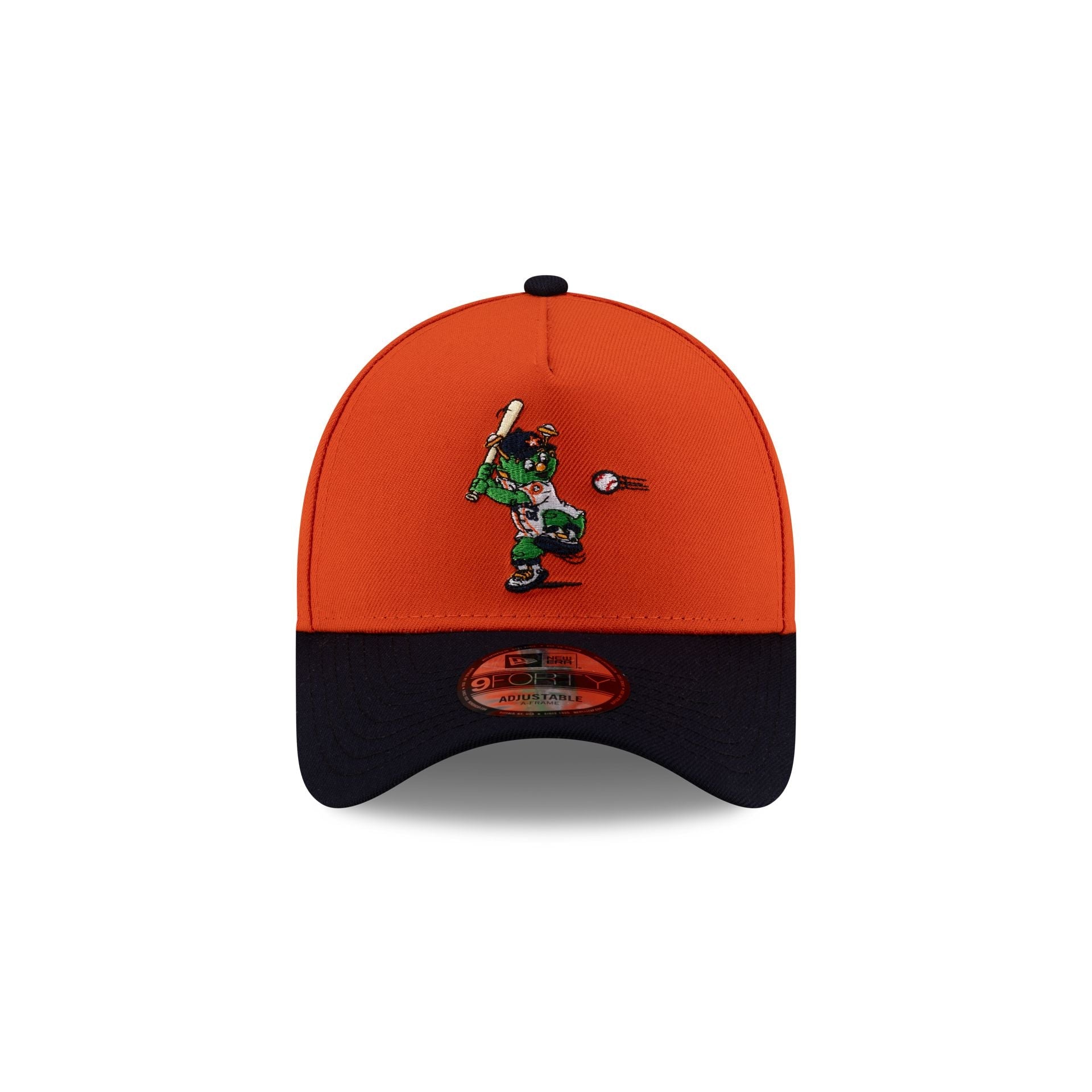 Houston Astros Mascot Orange 9FORTY A-Frame Snapback Hat