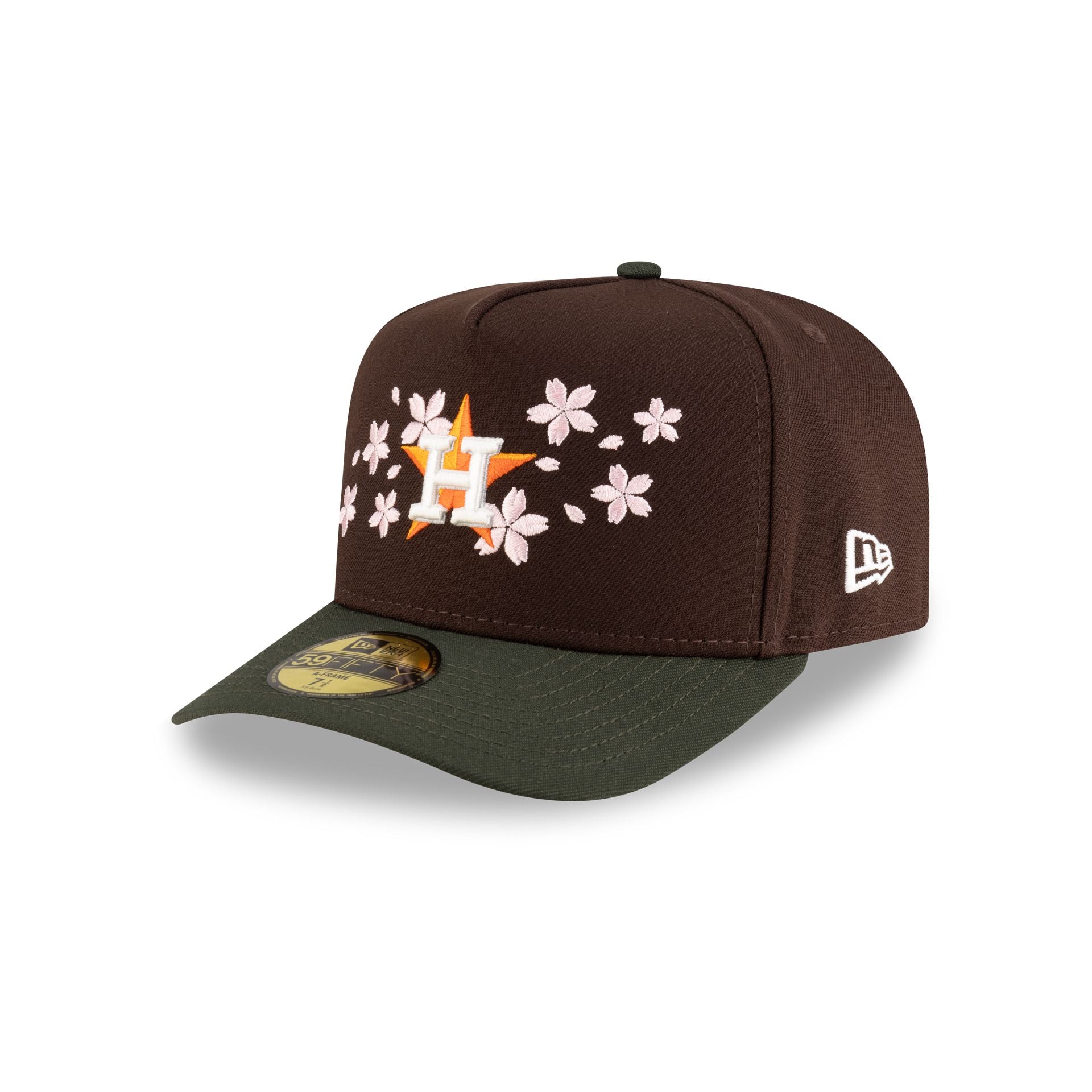 Just Caps Cherry Blossom Houston Astros 59FIFTY A-Frame Fitted Hat