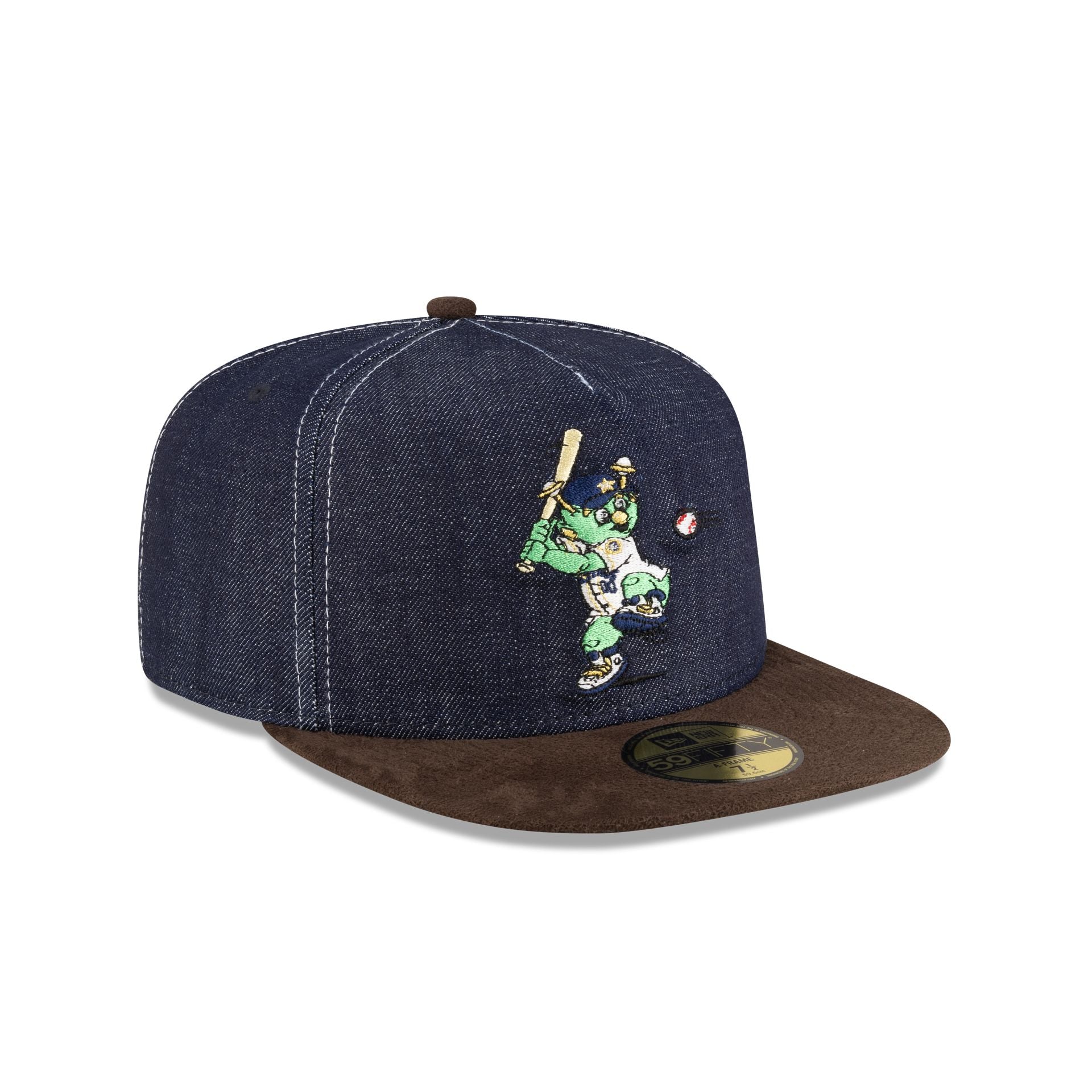 Houston Astros Houston Pack Denim Orbit 59FIFTY A-Frame Fitted Hat