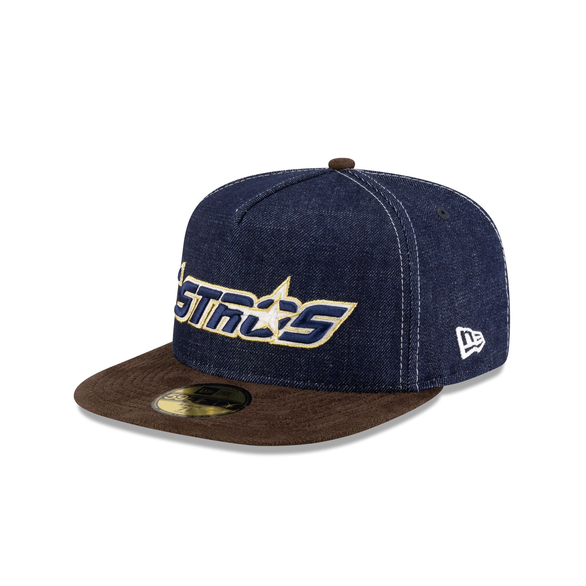 Houston Astros Houston Pack Denim 59FIFTY A-Frame Fitted Hat