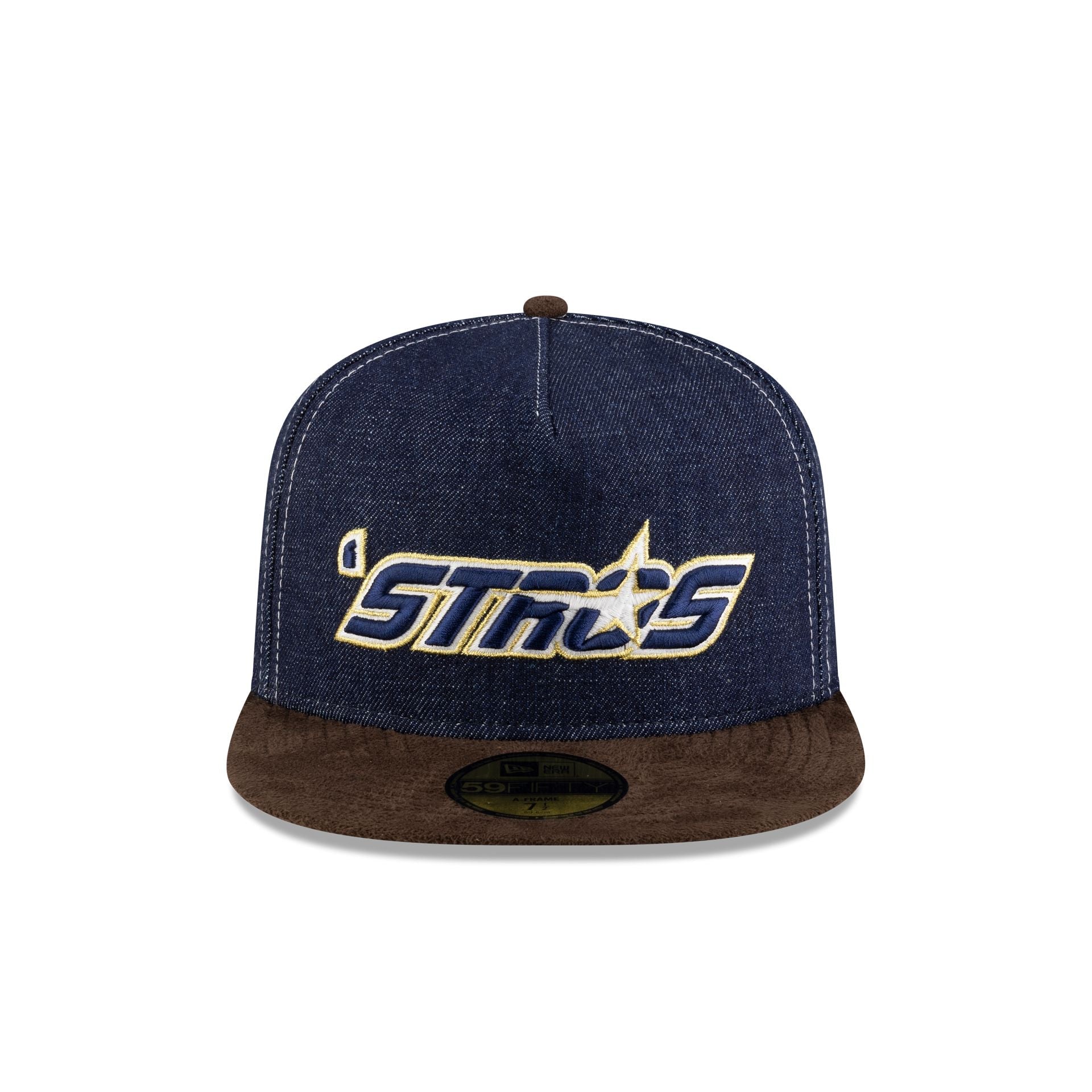 Houston Astros Houston Pack Denim 59FIFTY A-Frame Fitted Hat