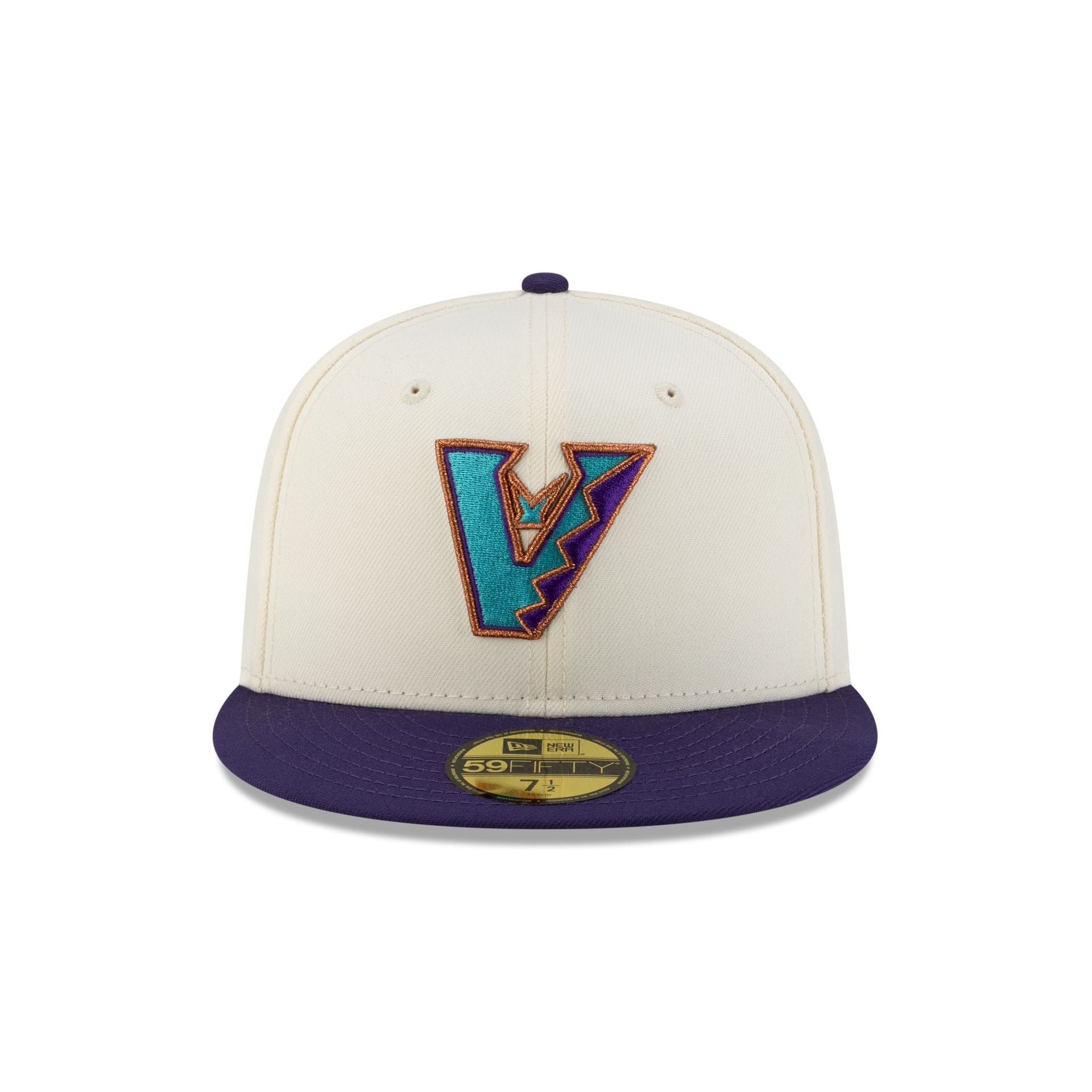 Arizona Diamondbacks Upside Down Logo Chrome 59FIFTY Fitted Hat
