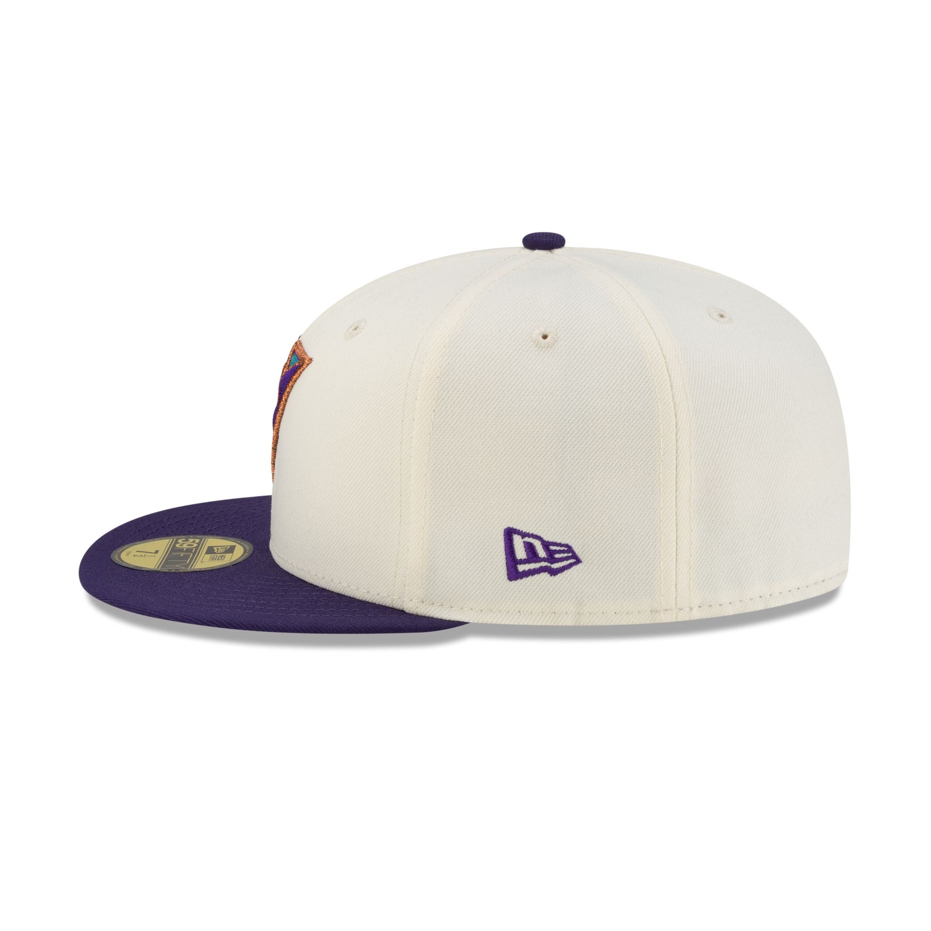 Arizona Diamondbacks Upside Down Logo Chrome 59FIFTY Fitted Hat